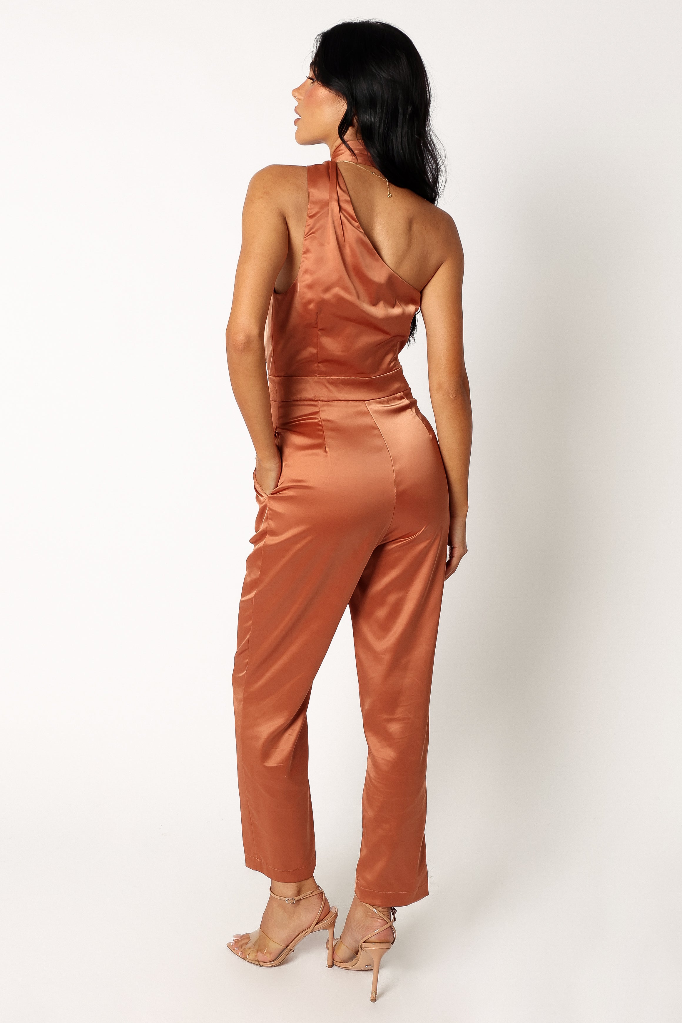 PLAYSUITS @Maya Halter Jumpsuit - Brown