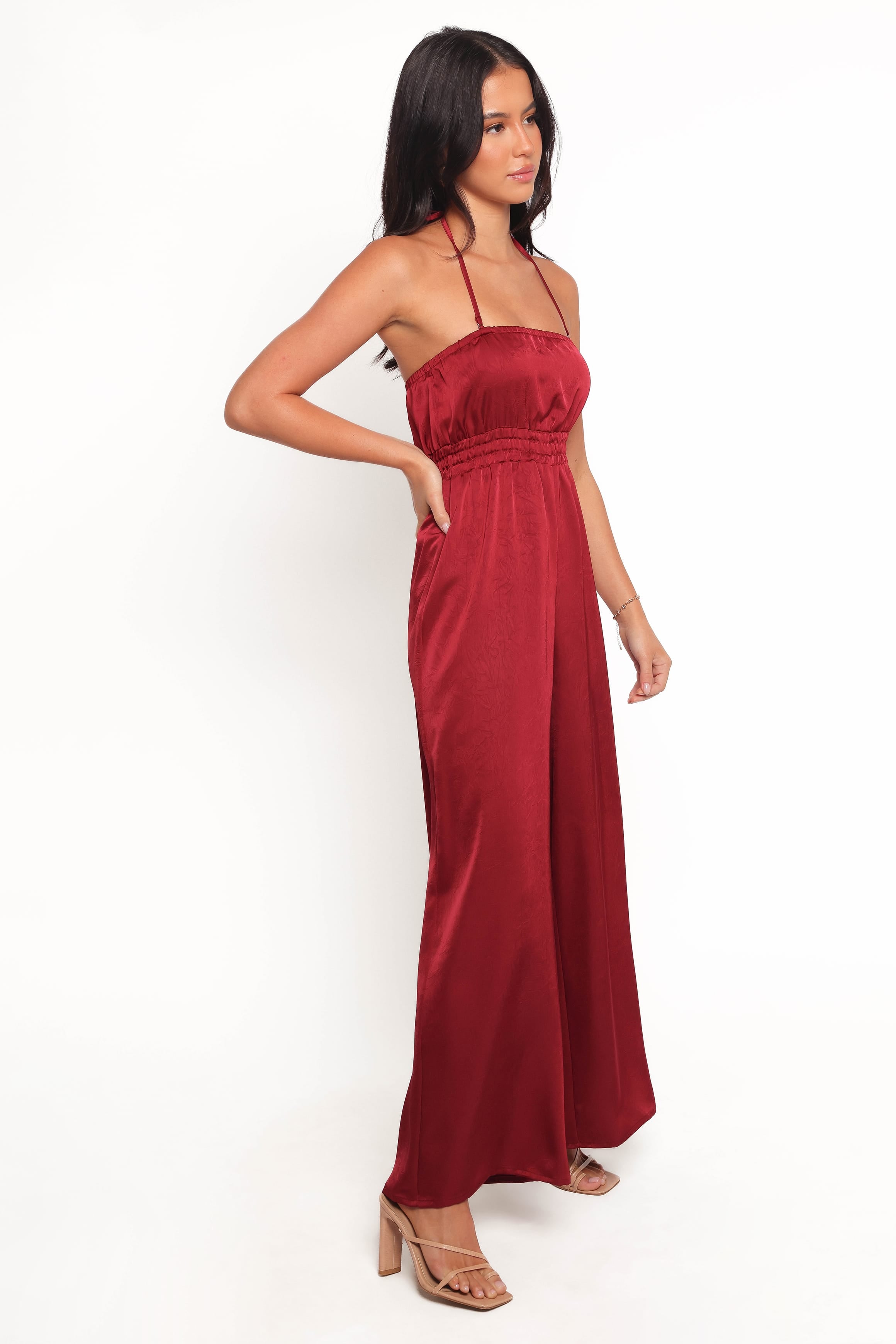 PLAYSUITS Melanii Jumpsuit - Deep Red