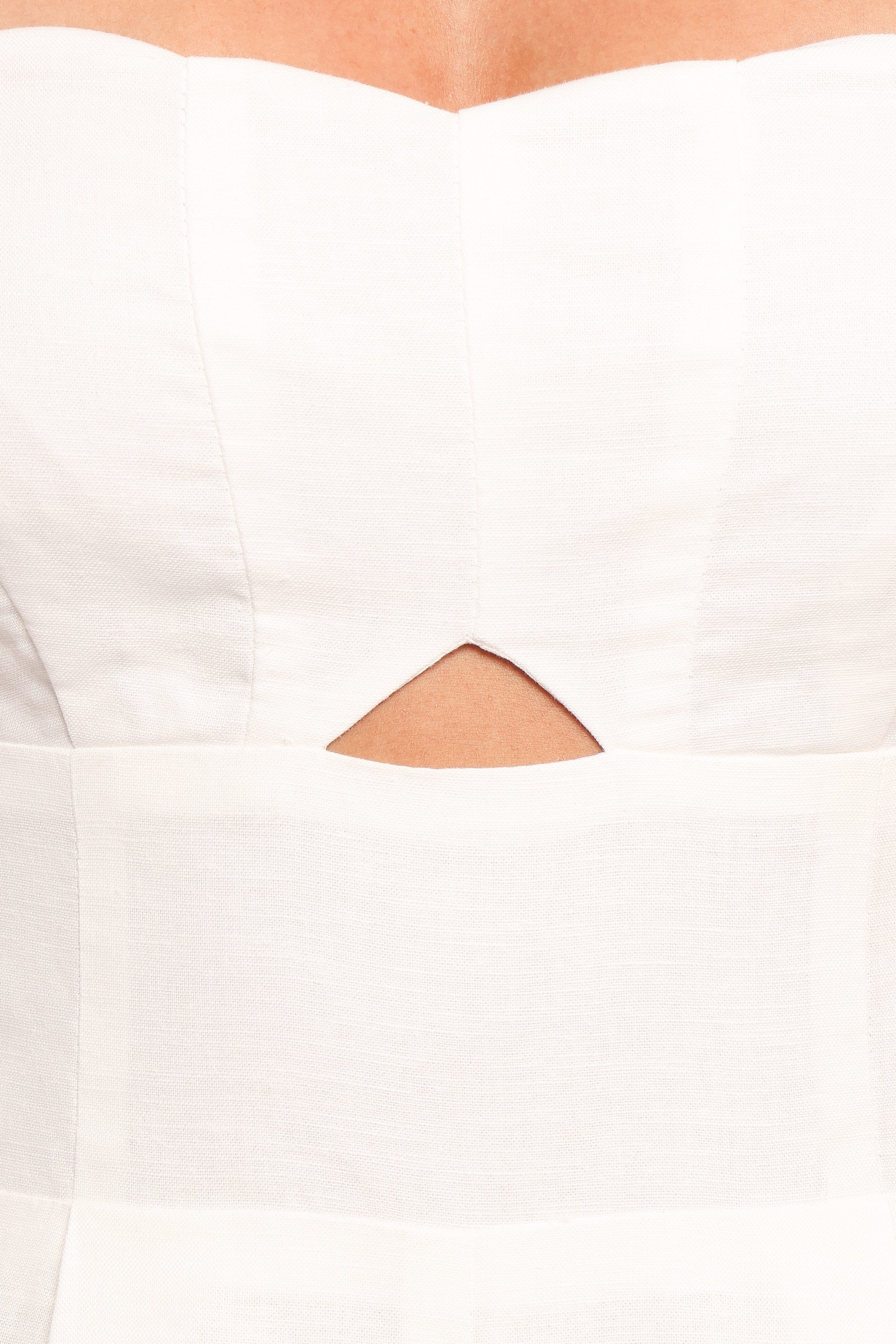 PLAYSUITS Metra Scalloped Jumpsuit - White