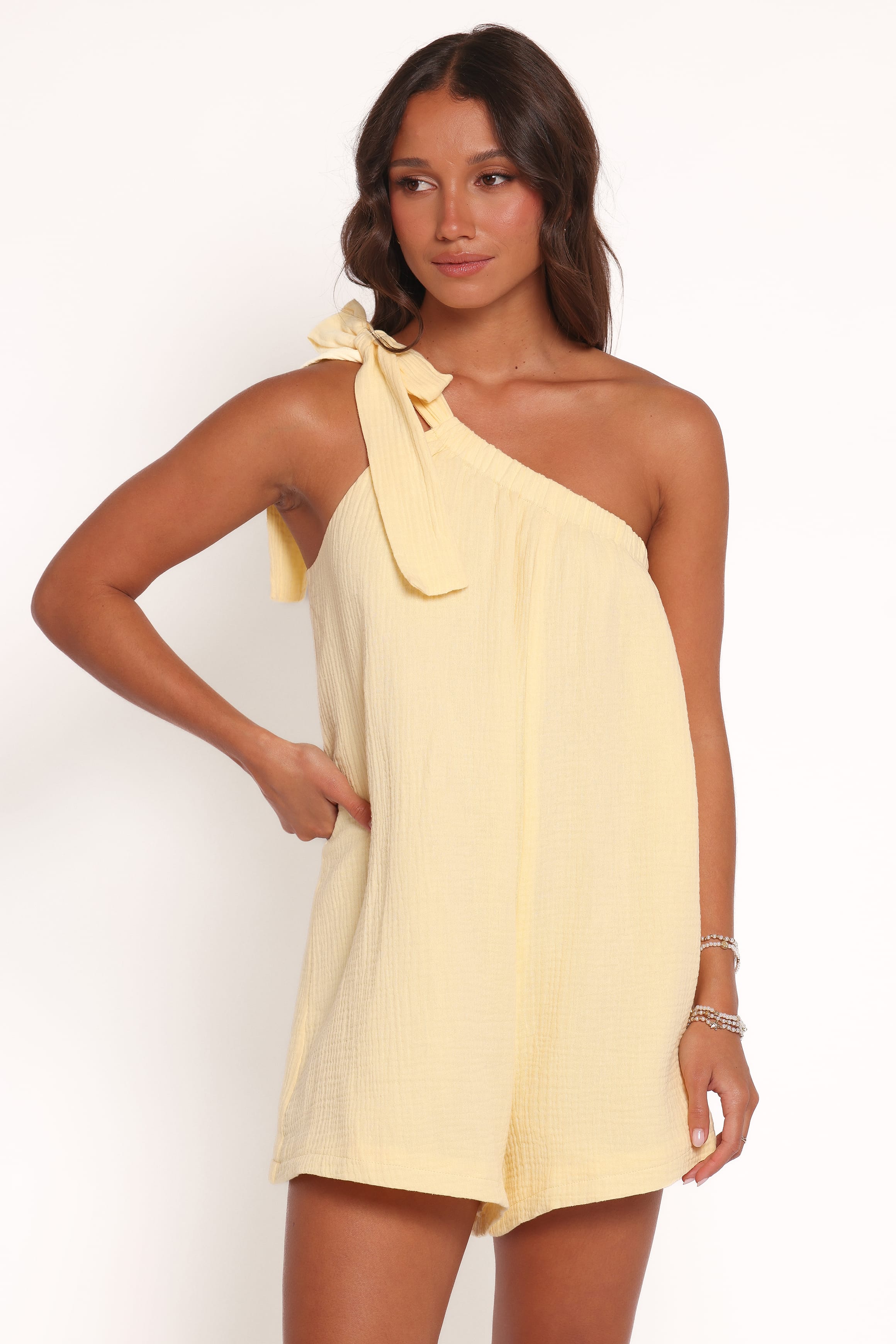 PLAYSUITS Miffy One Shoulder Playsuit - Yellow