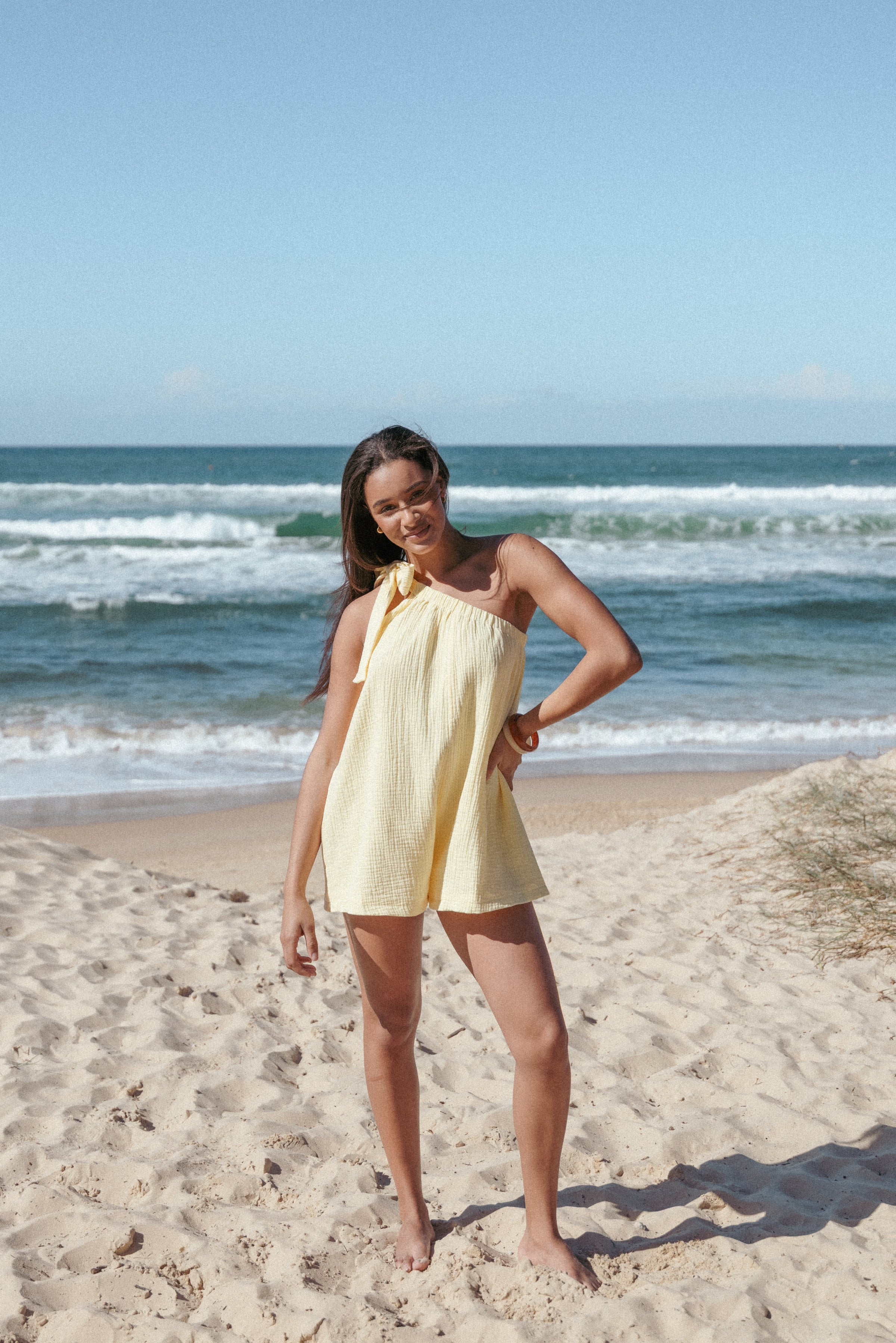 PLAYSUITS Miffy One Shoulder Playsuit - Yellow