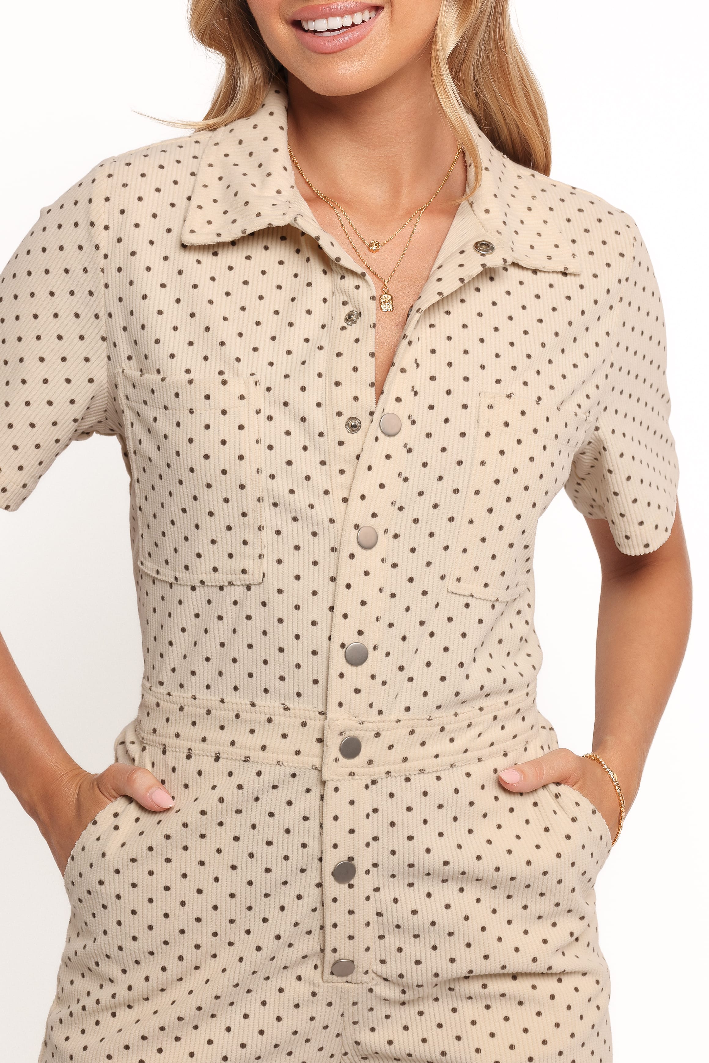 PLAYSUITS Mikia Jumpsuit - Cream Brown