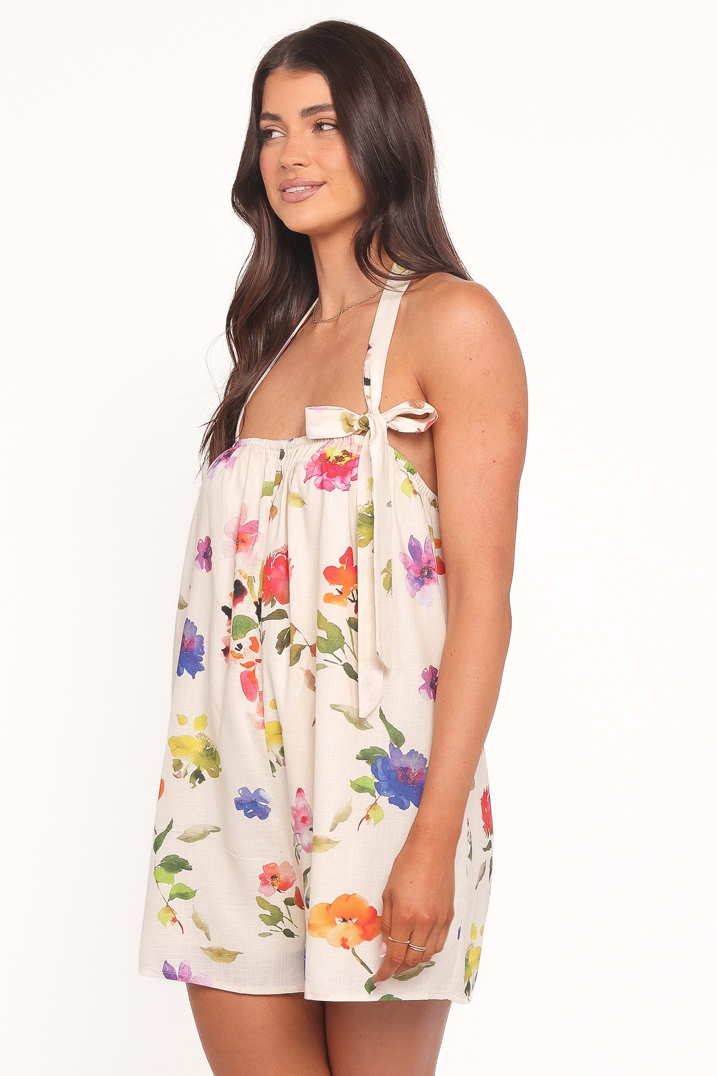 PLAYSUITS Mirella Tie Neck Playsuit - Multi