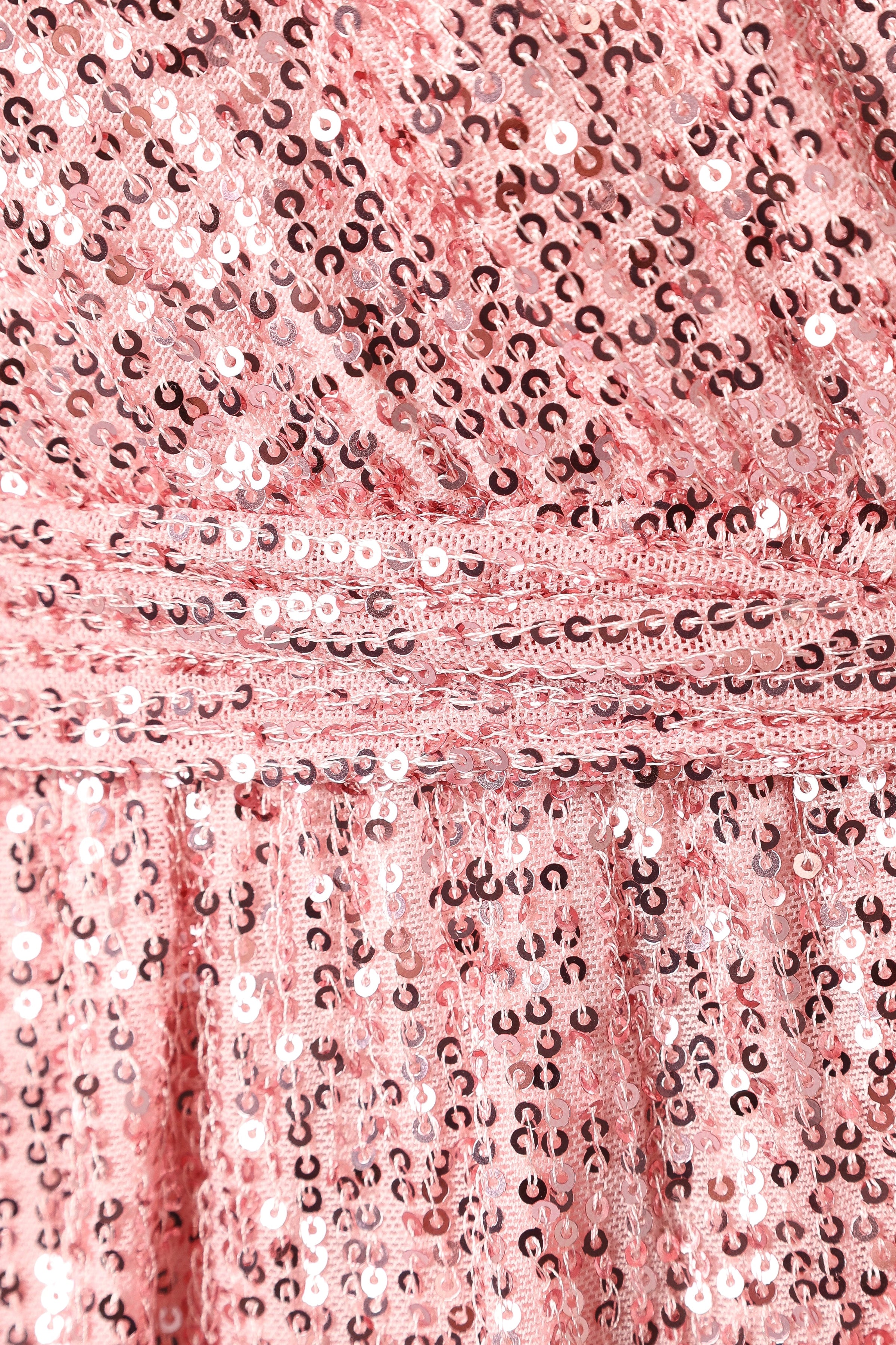 PLAYSUITS @Monica Sequin Romper - Pink