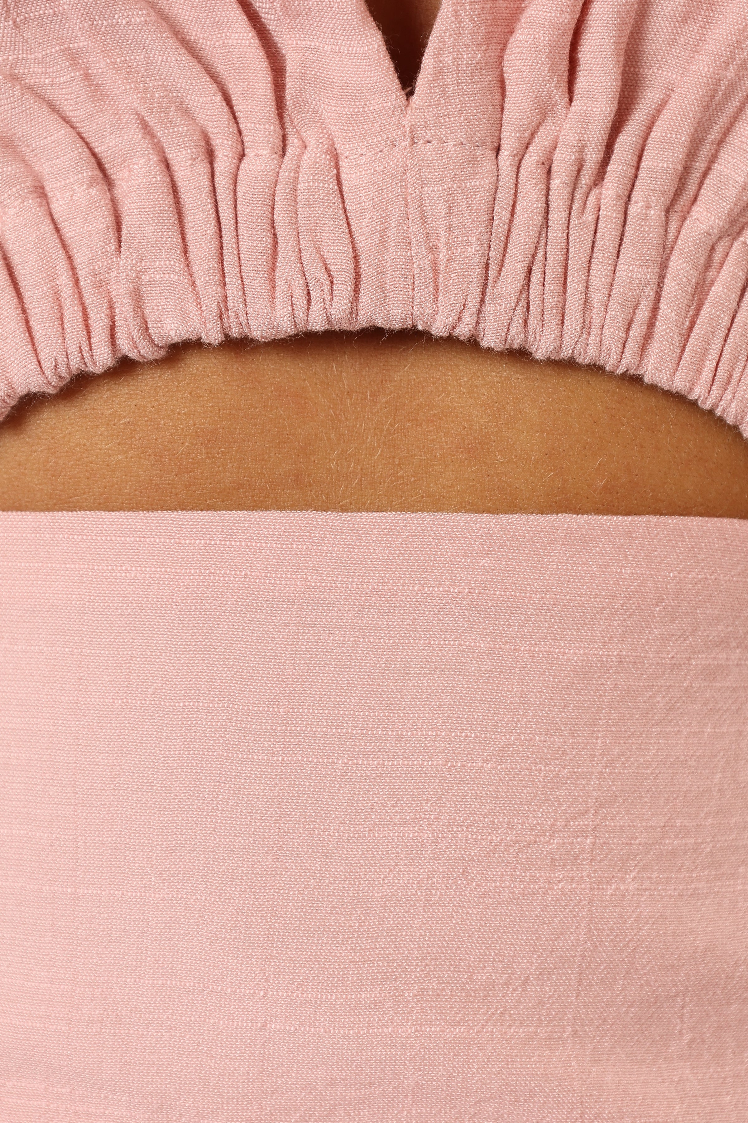 PLAYSUITS @Nelly Halterneck Romper - Light Pink