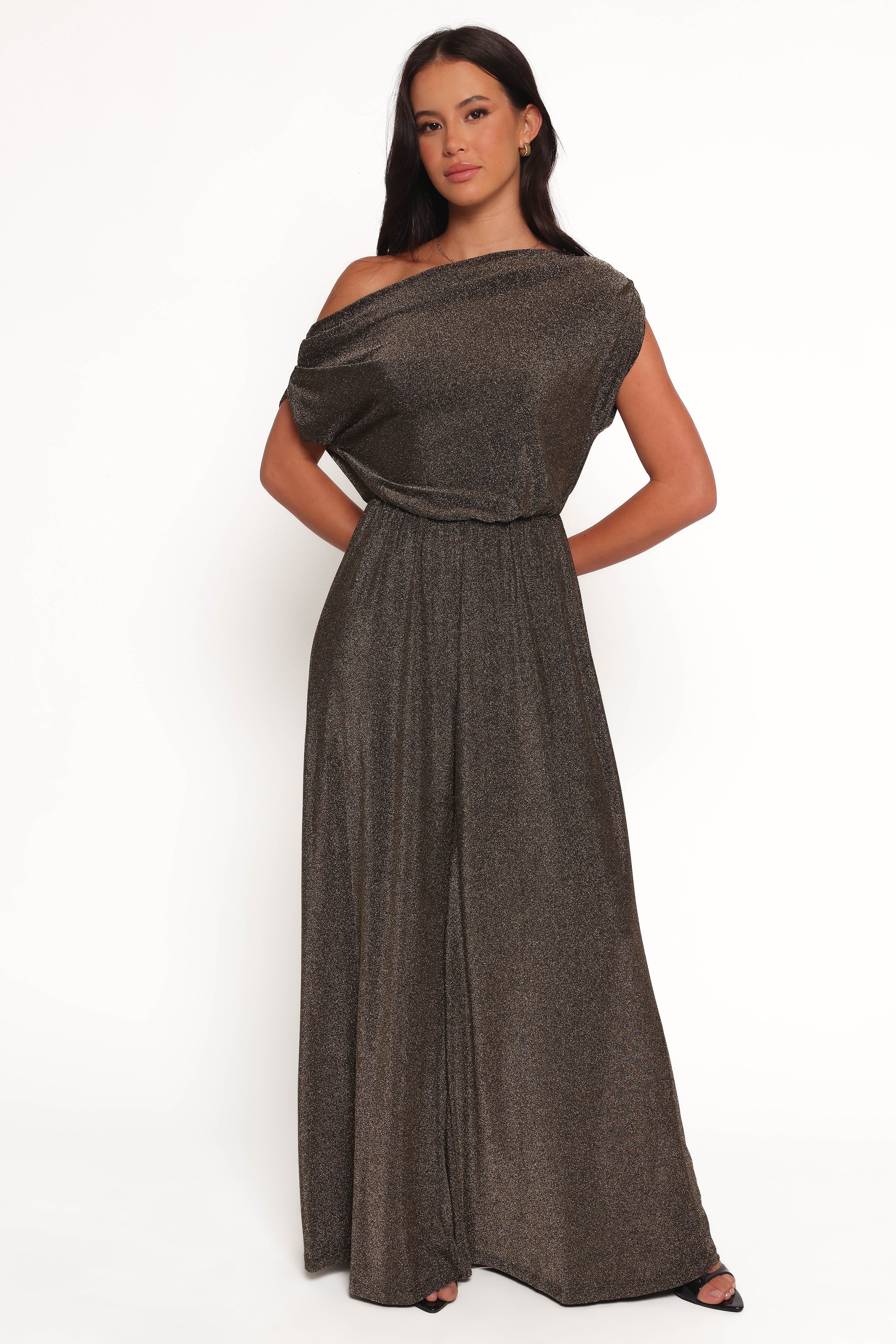 PLAYSUITS Noelle Jumpsuit - Gold Black