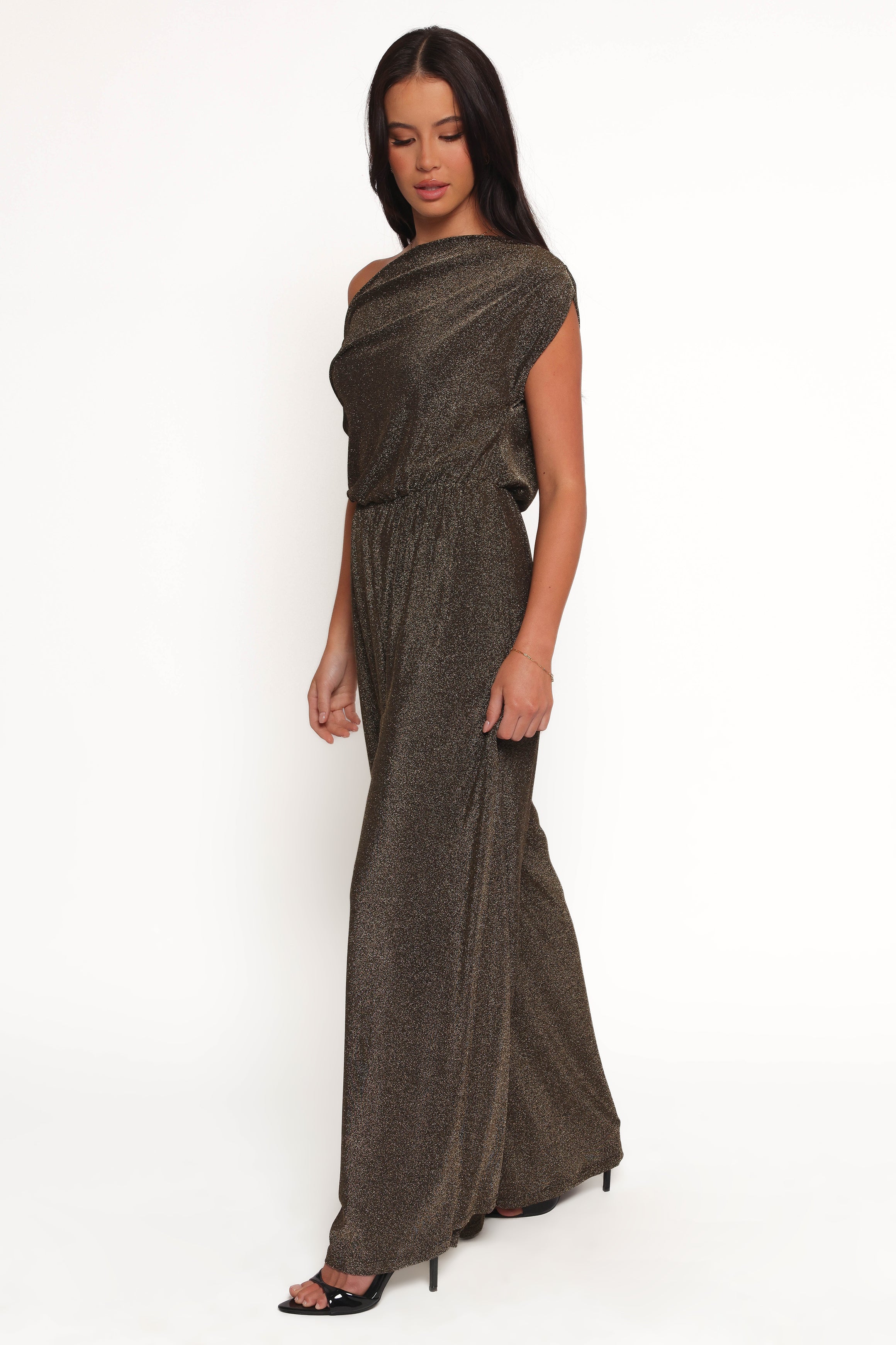 PLAYSUITS Noelle Jumpsuit - Gold Black