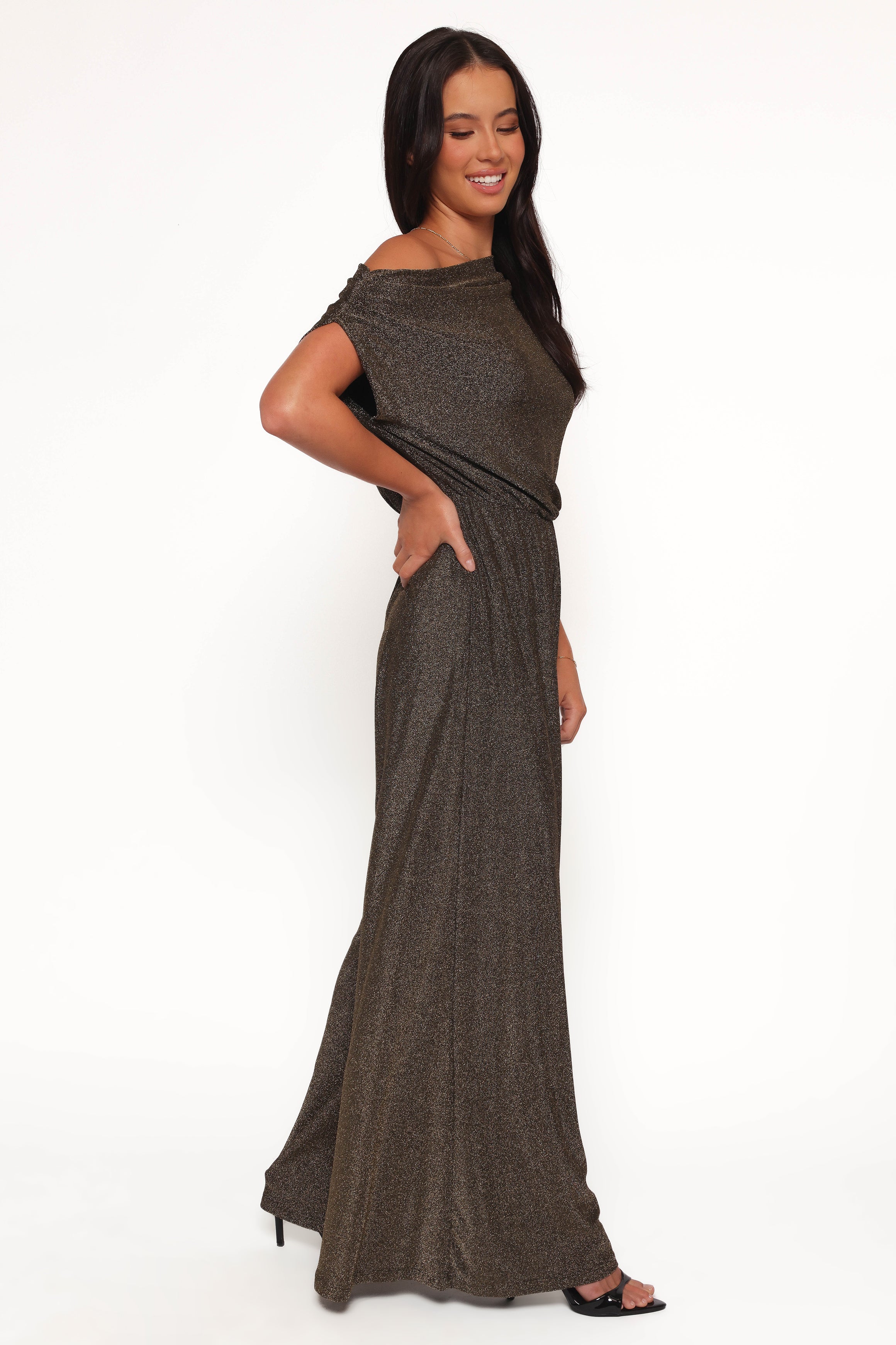 PLAYSUITS Noelle Jumpsuit - Gold Black