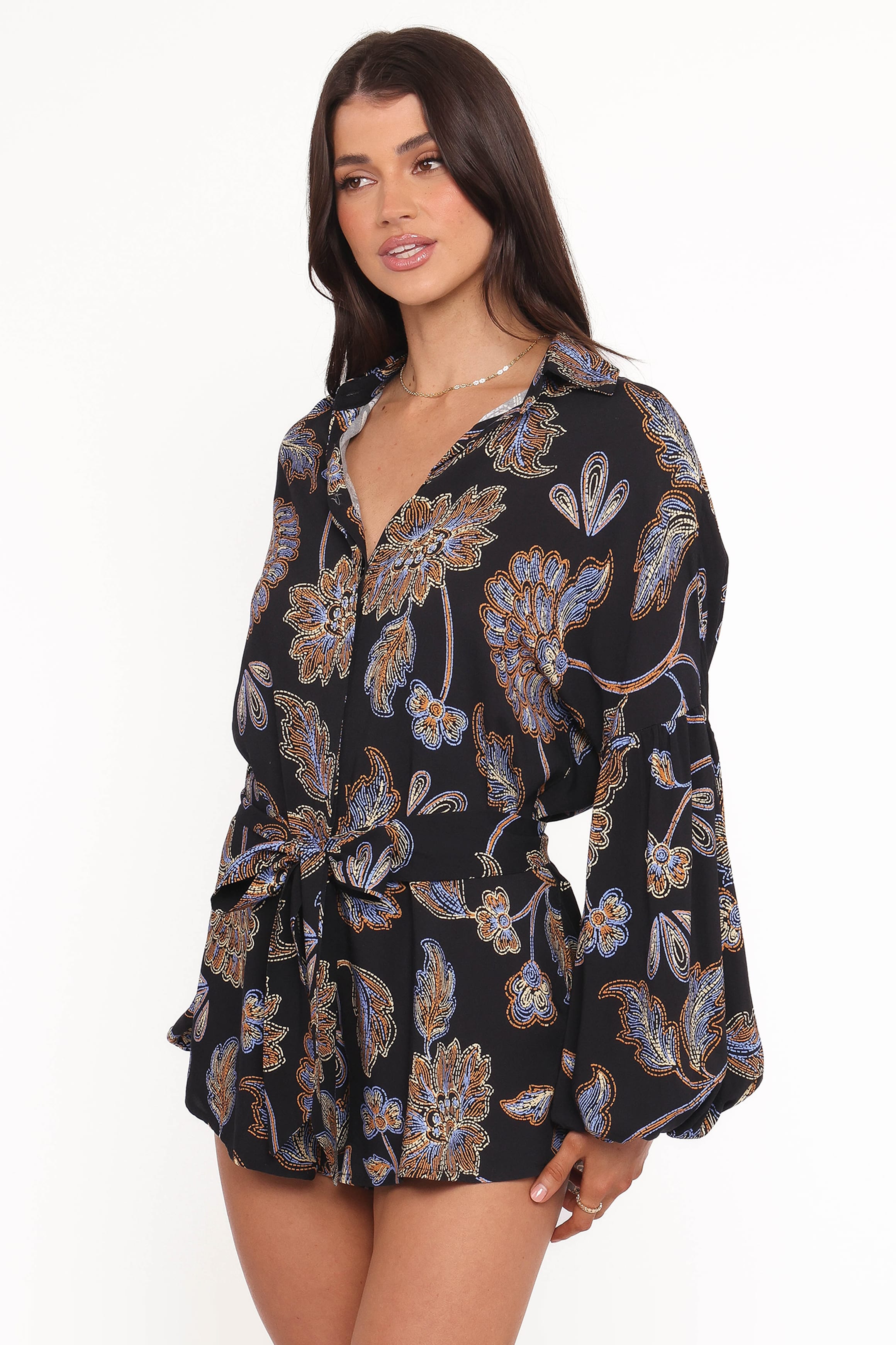 PLAYSUITS Pali Romper - Black Floral
