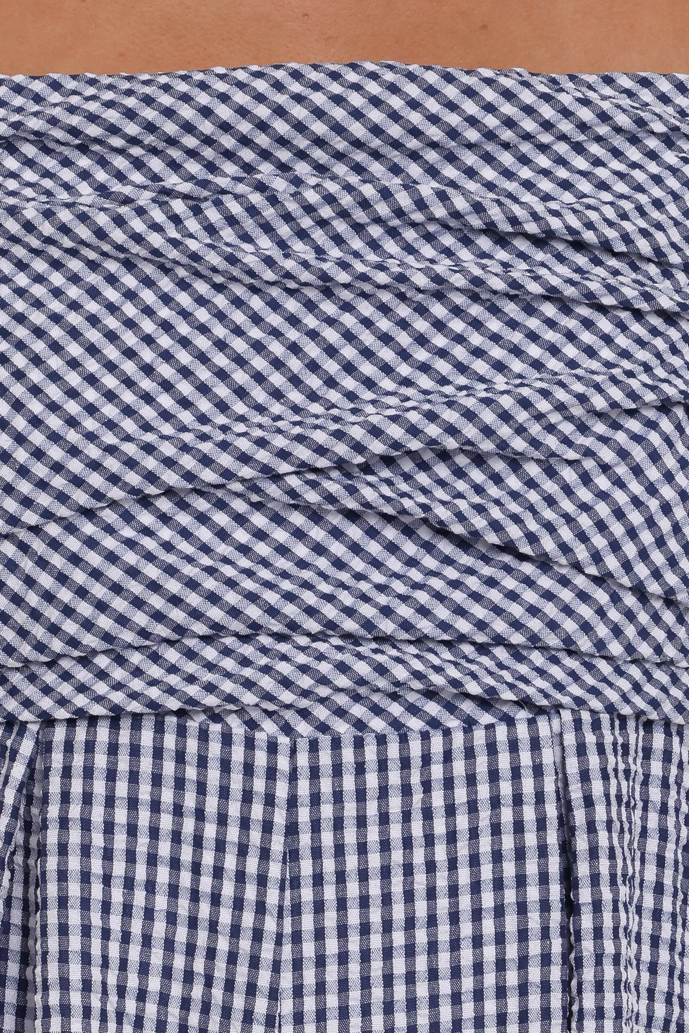 PLAYSUITS Pricilla Jumpsuit - Blue Gingham