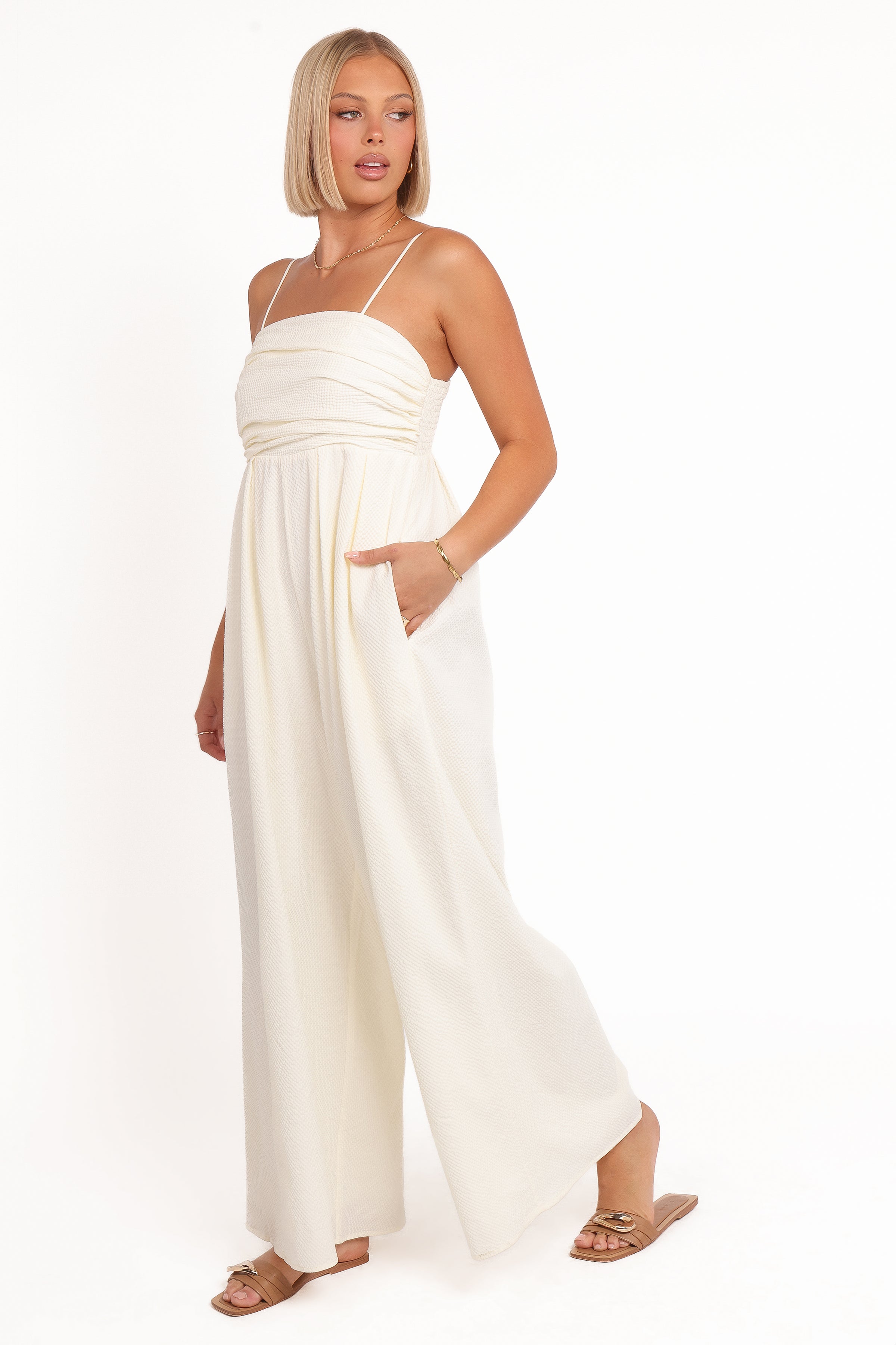 PLAYSUITS Pricilla Jumpsuit - Butter