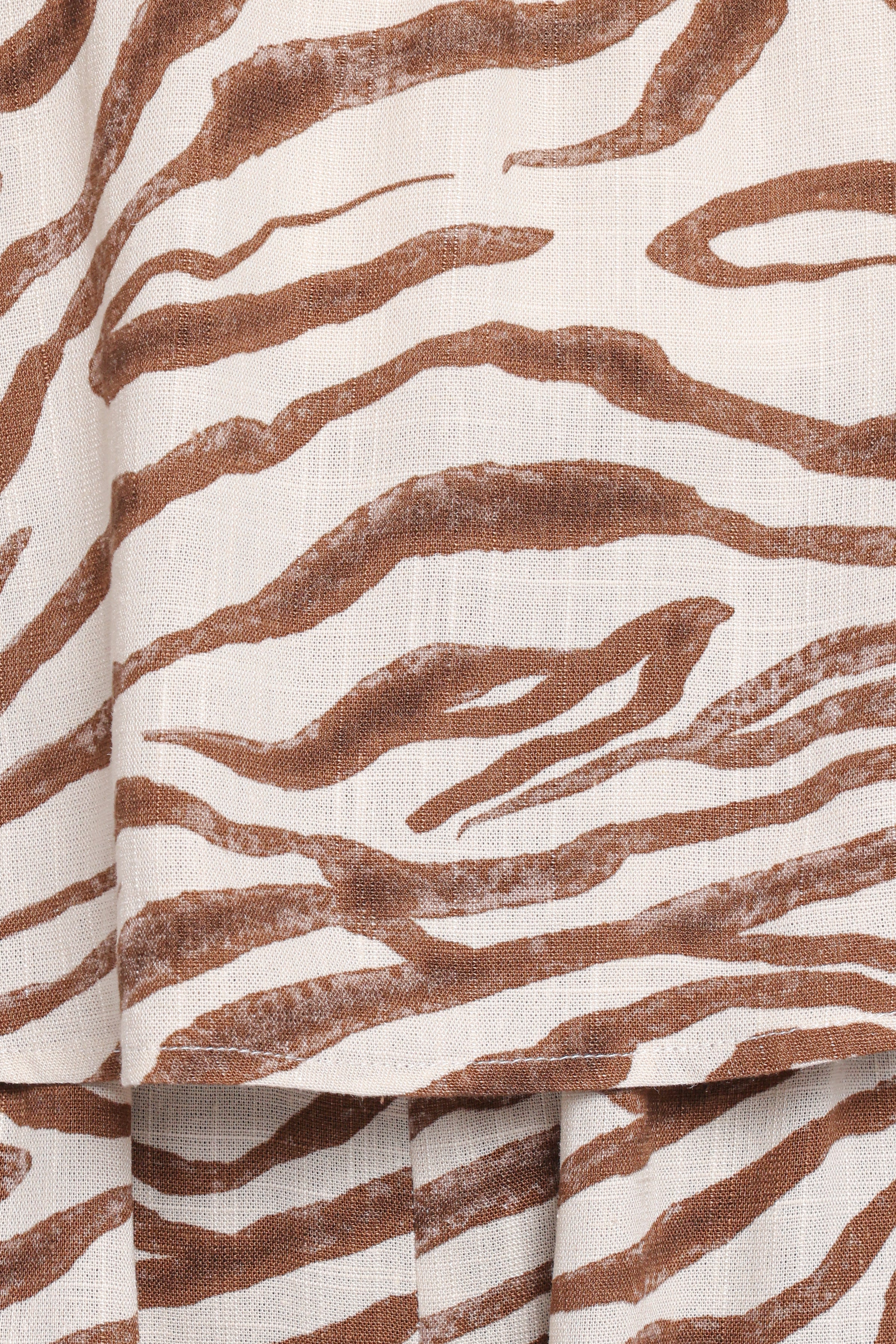 PLAYSUITS Ravenna Playsuit - Brown Zebra