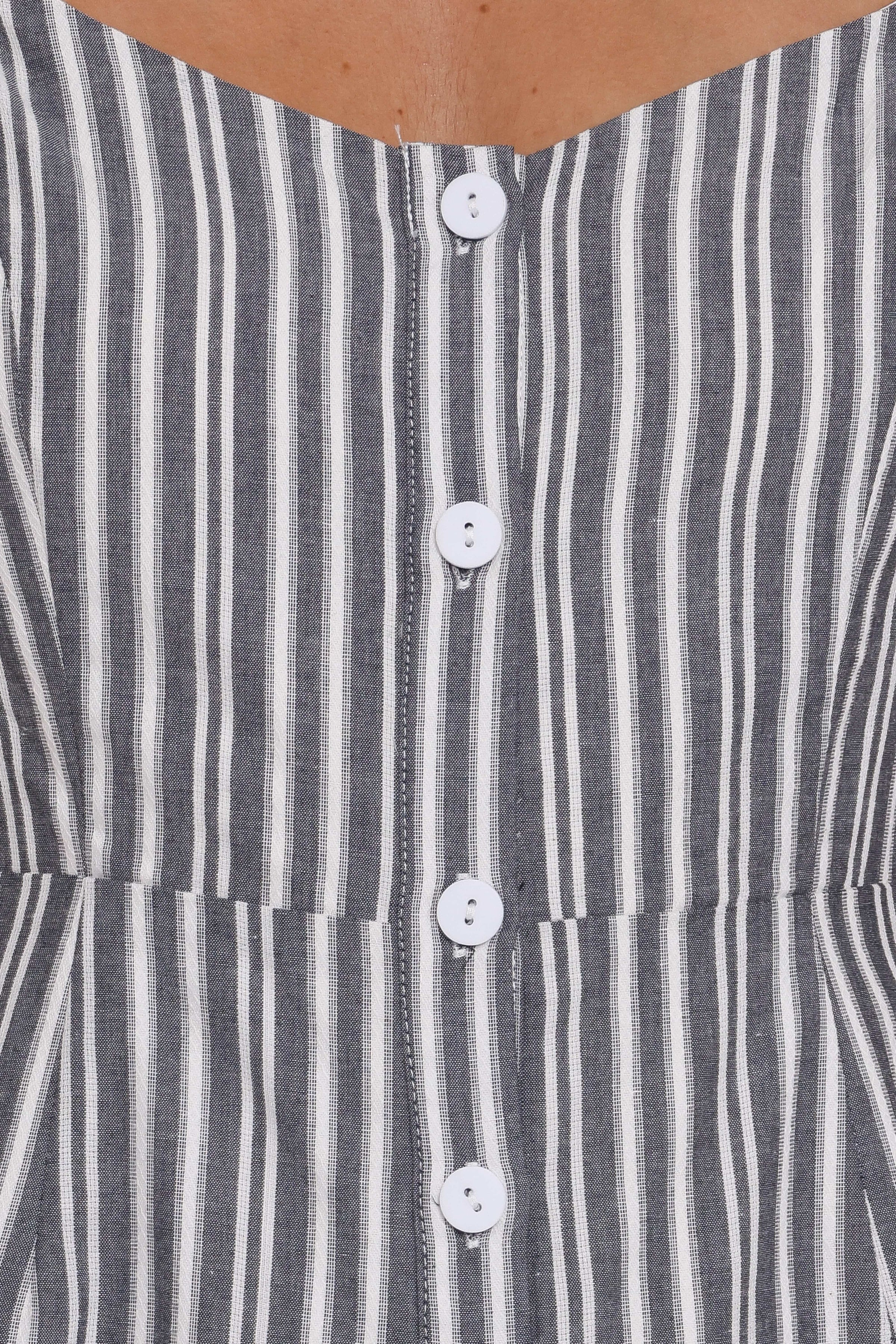 PLAYSUITS Reesa Playsuit - Smoke Stripe