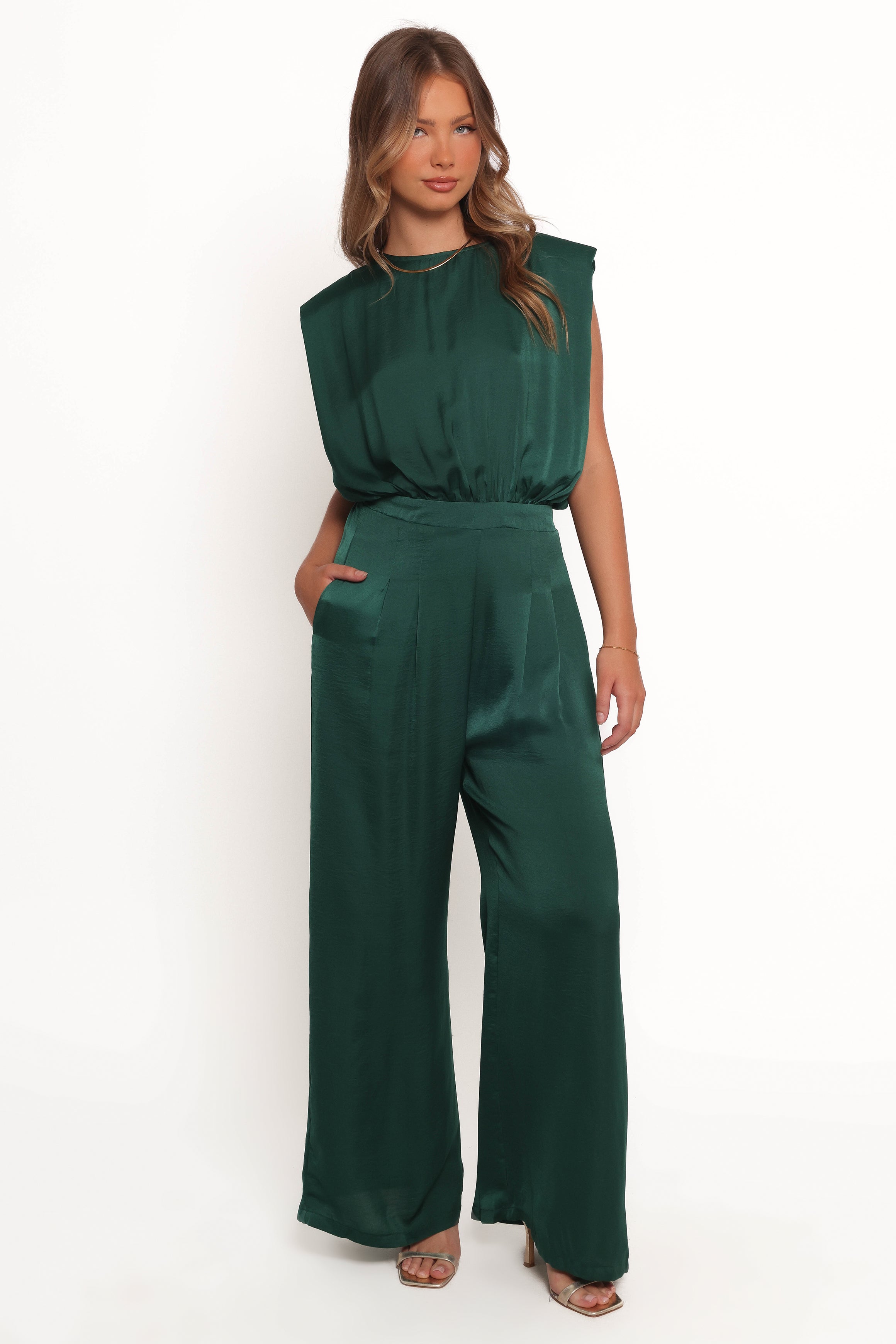 PLAYSUITS Rema Jumpsuit - Dark Green