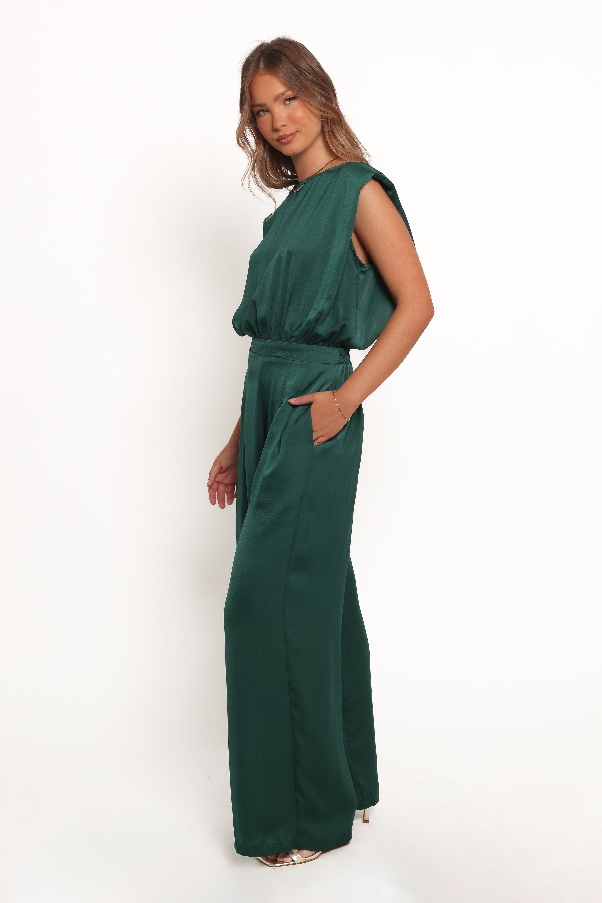 PLAYSUITS Rema Jumpsuit - Dark Green