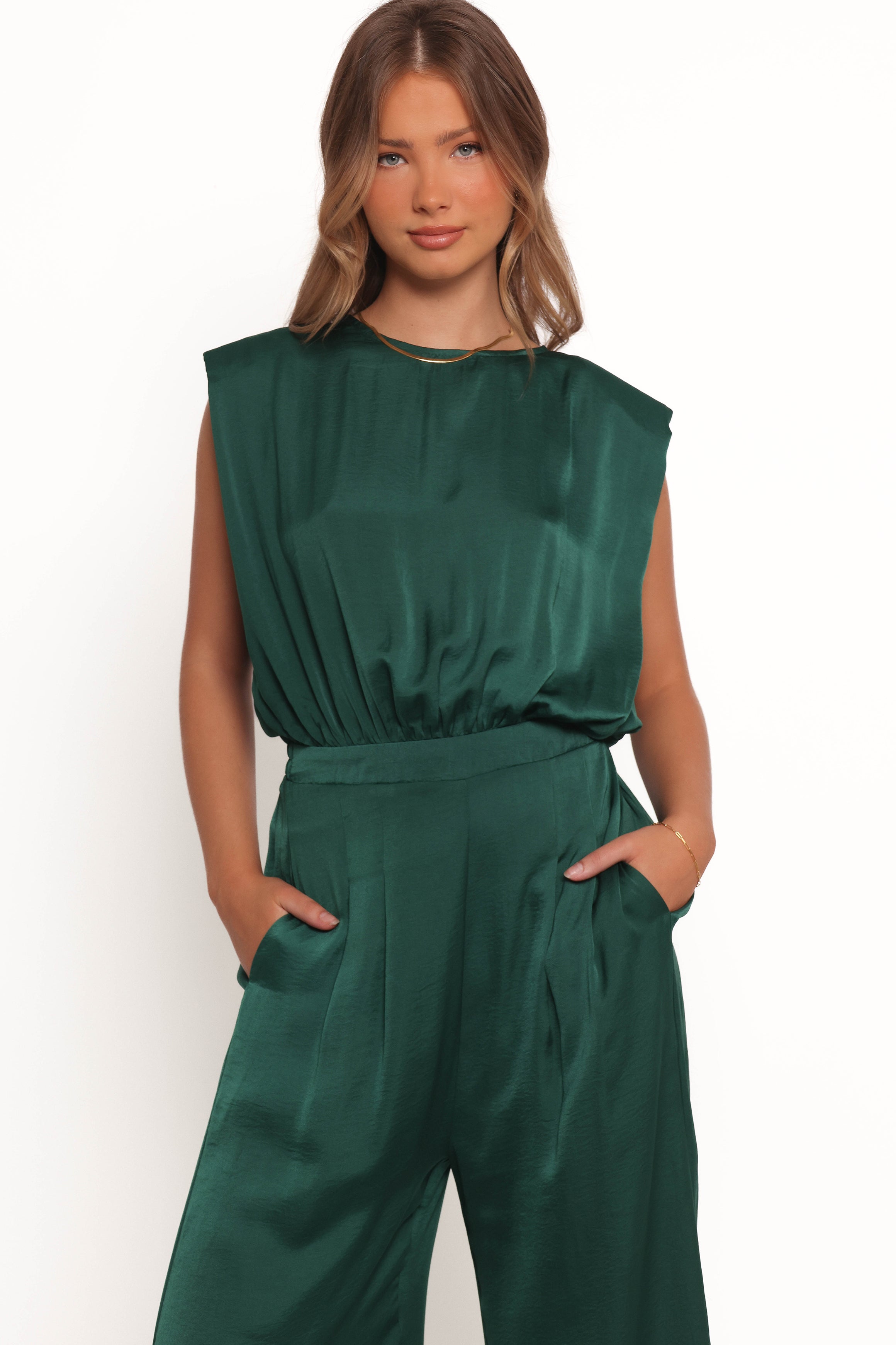 PLAYSUITS Rema Jumpsuit - Dark Green