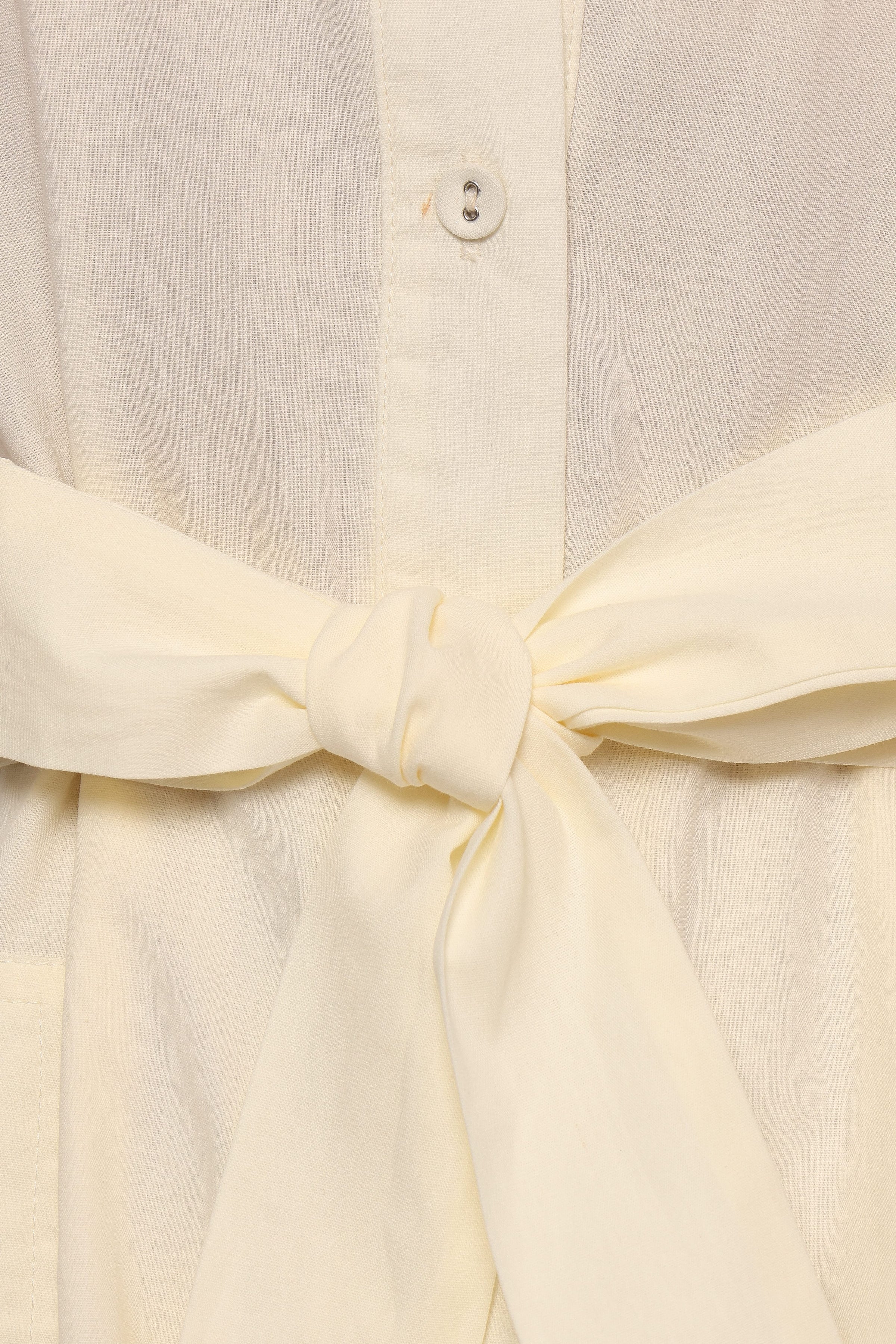 PLAYSUITS Riley Waist Tie Playsuit - Cream