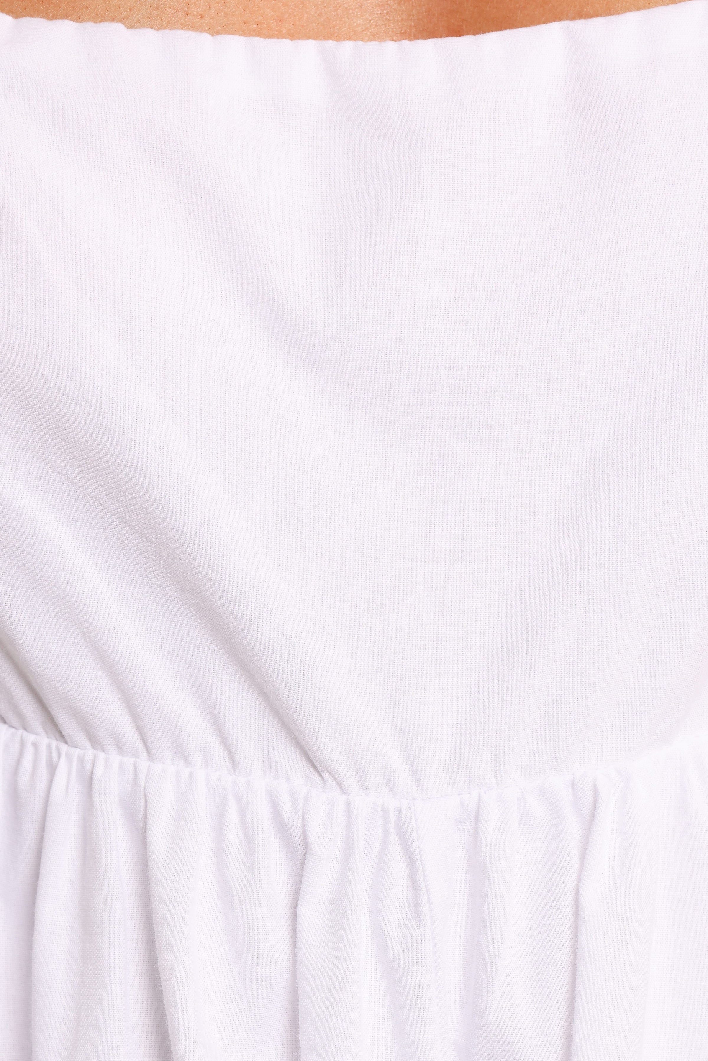 PLAYSUITS Rosalette Puff Sleeve Playsuit - White
