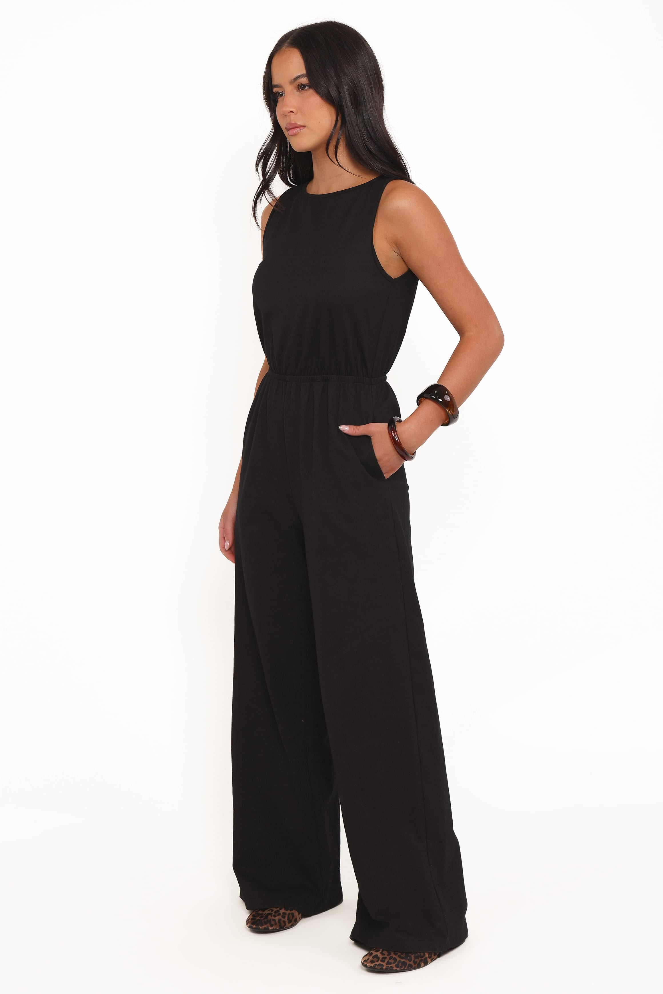 PLAYSUITS Sansa Stretch Jumpsuit - Black