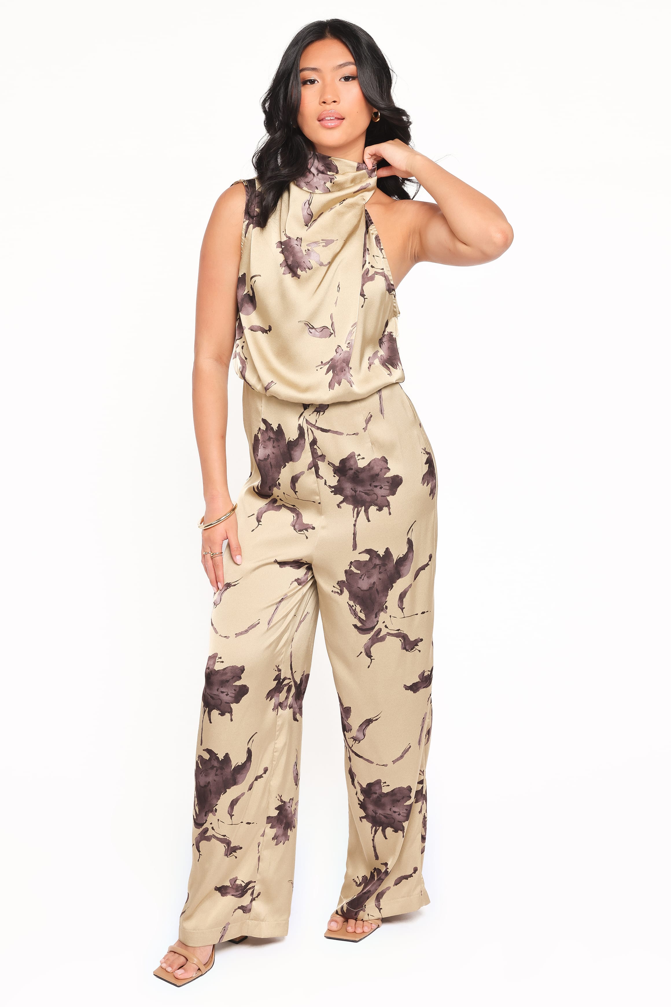 PLAYSUITS Savannah Jumpsuit - Gold Floral