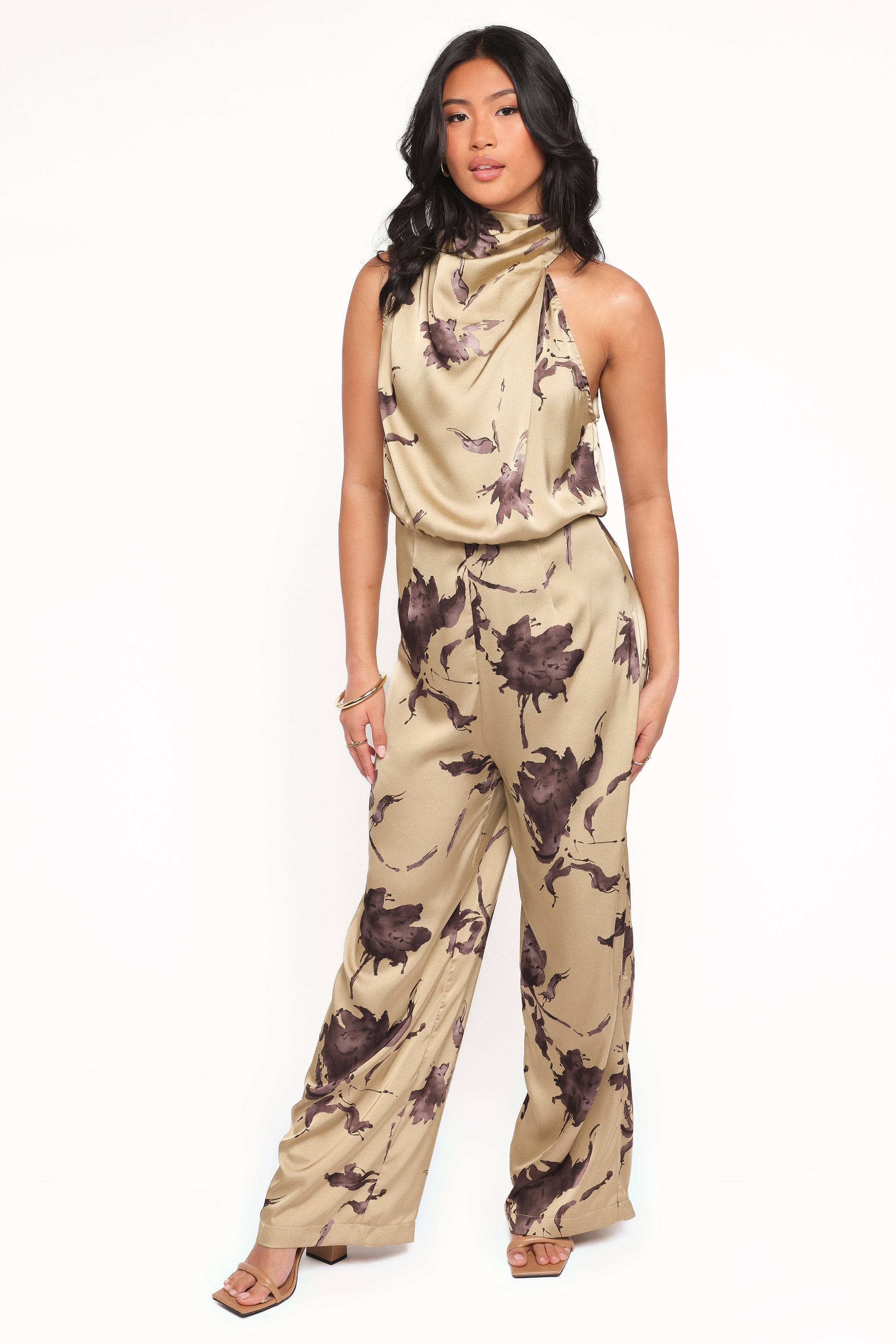 PLAYSUITS Savannah Jumpsuit - Gold Floral