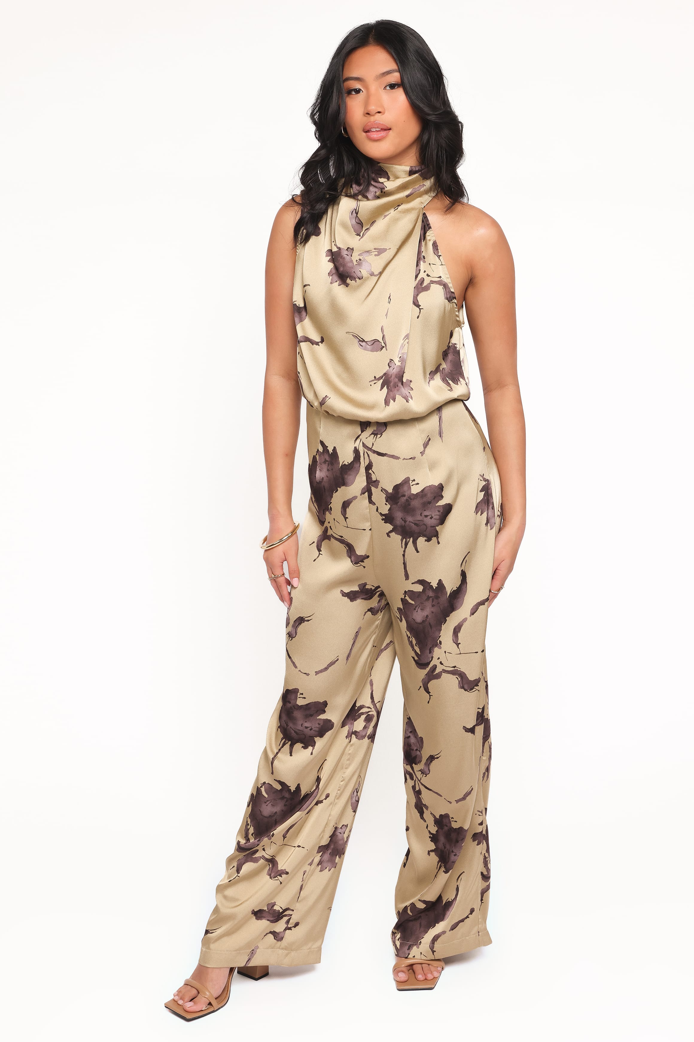 PLAYSUITS Savannah Jumpsuit - Gold Floral