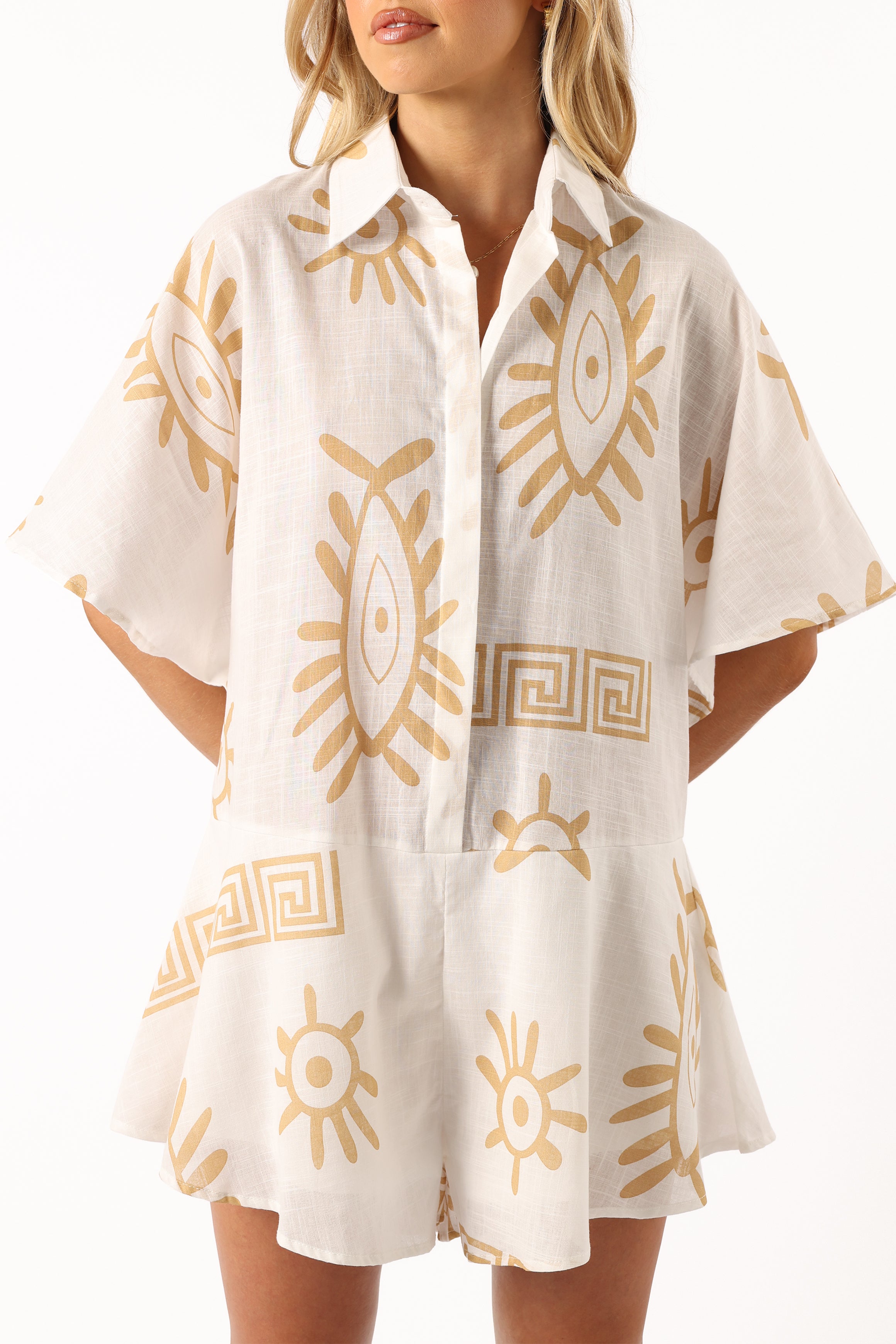 PLAYSUITS @Sebastian Playsuit - White Beige