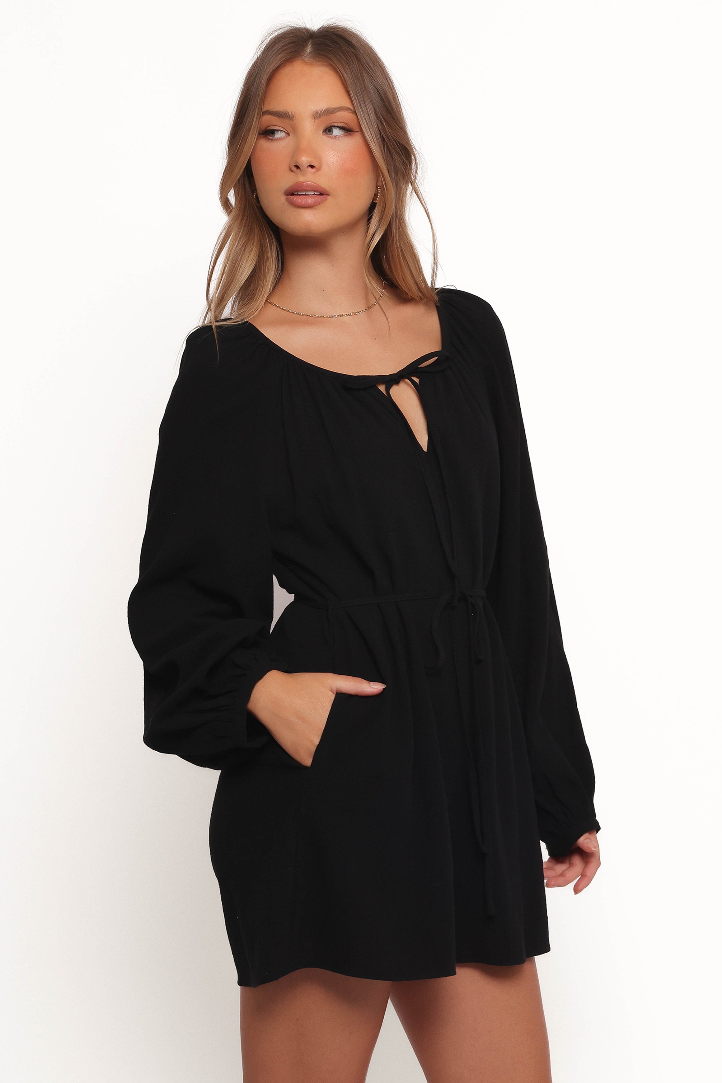 PLAYSUITS Shyre Tie Waist Playsuit - Black