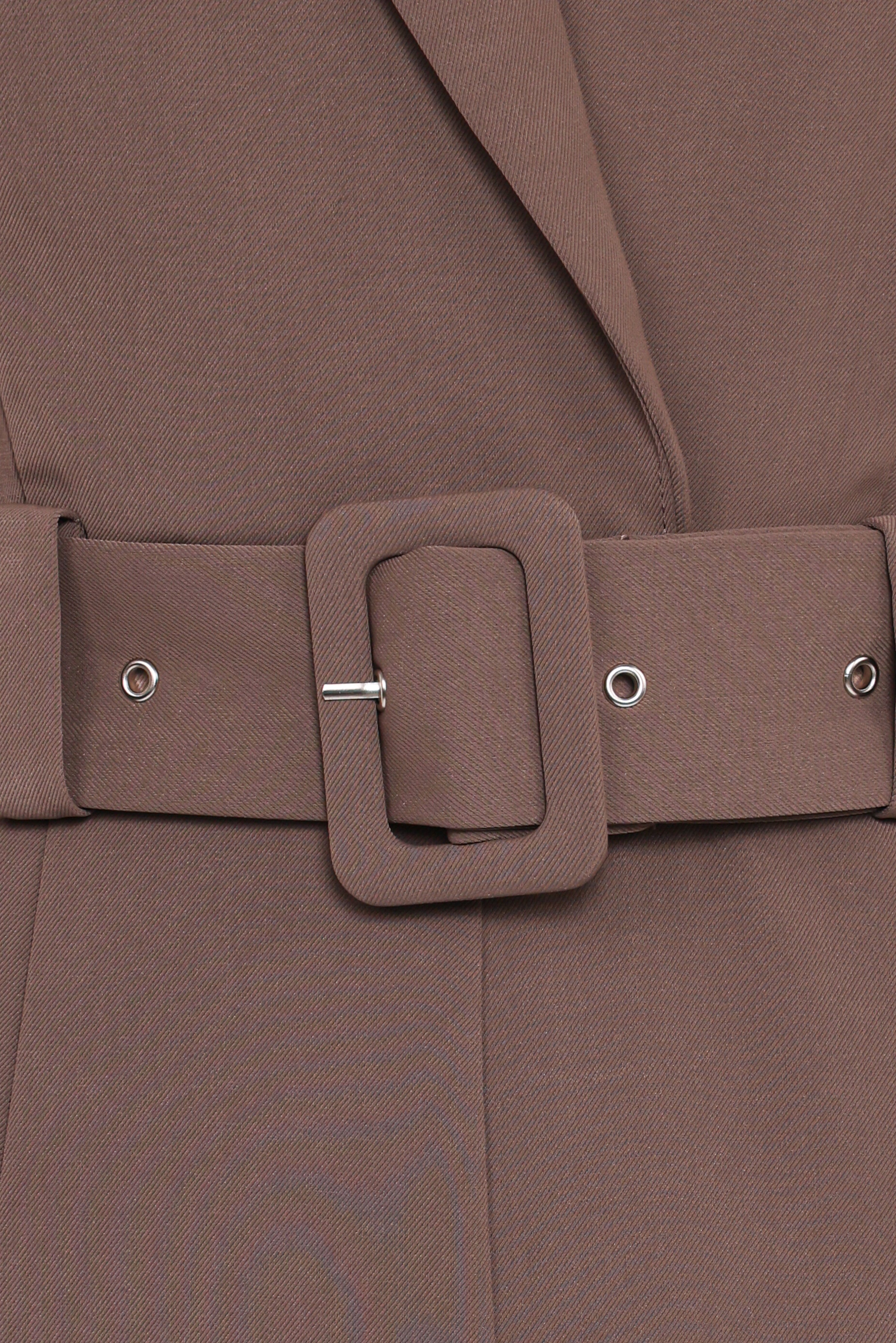 PLAYSUITS Sienna Belted Jumpsuit - Khaki Brown