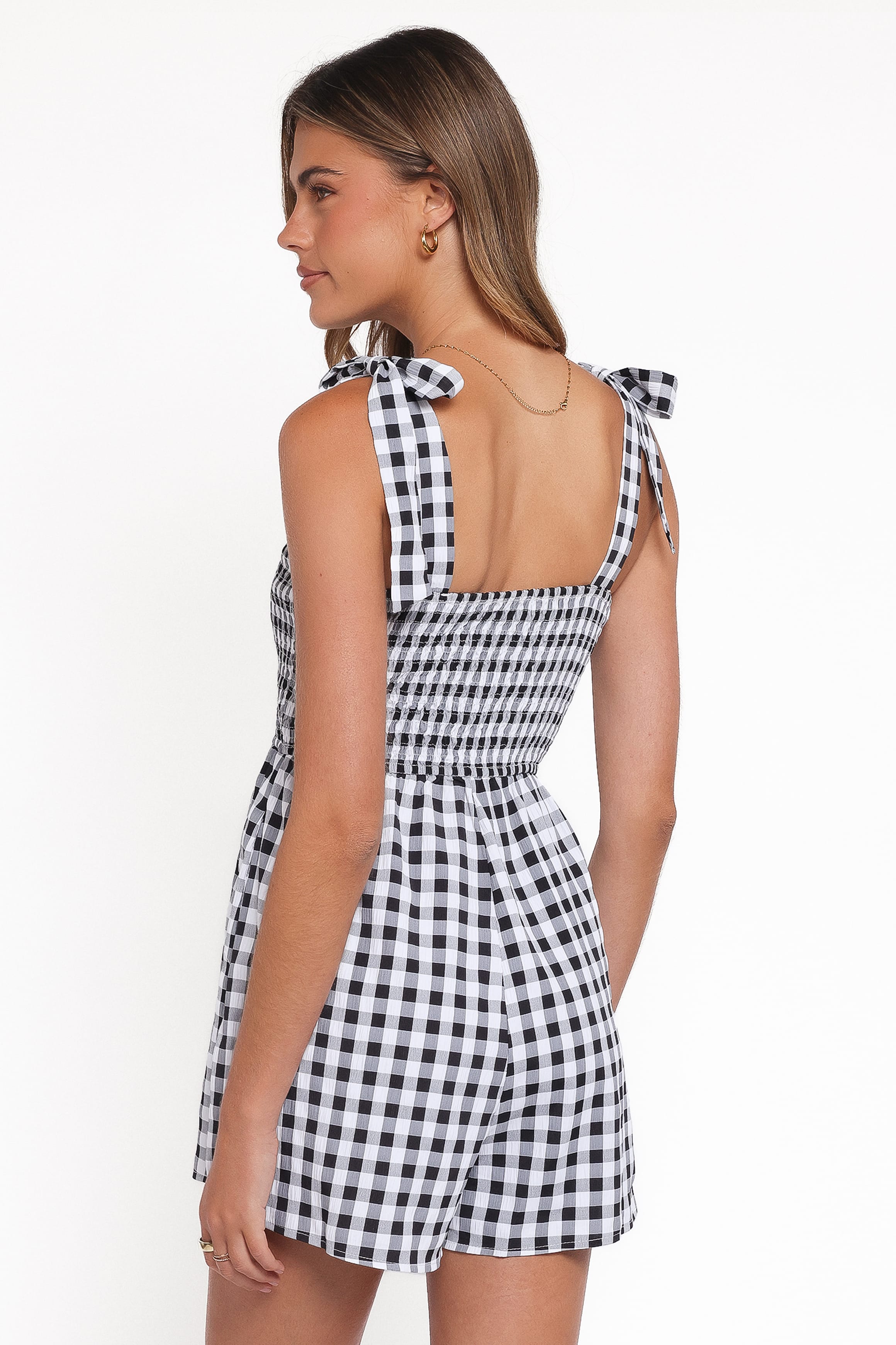 PLAYSUITS Simo Playsuit - Black Gingham