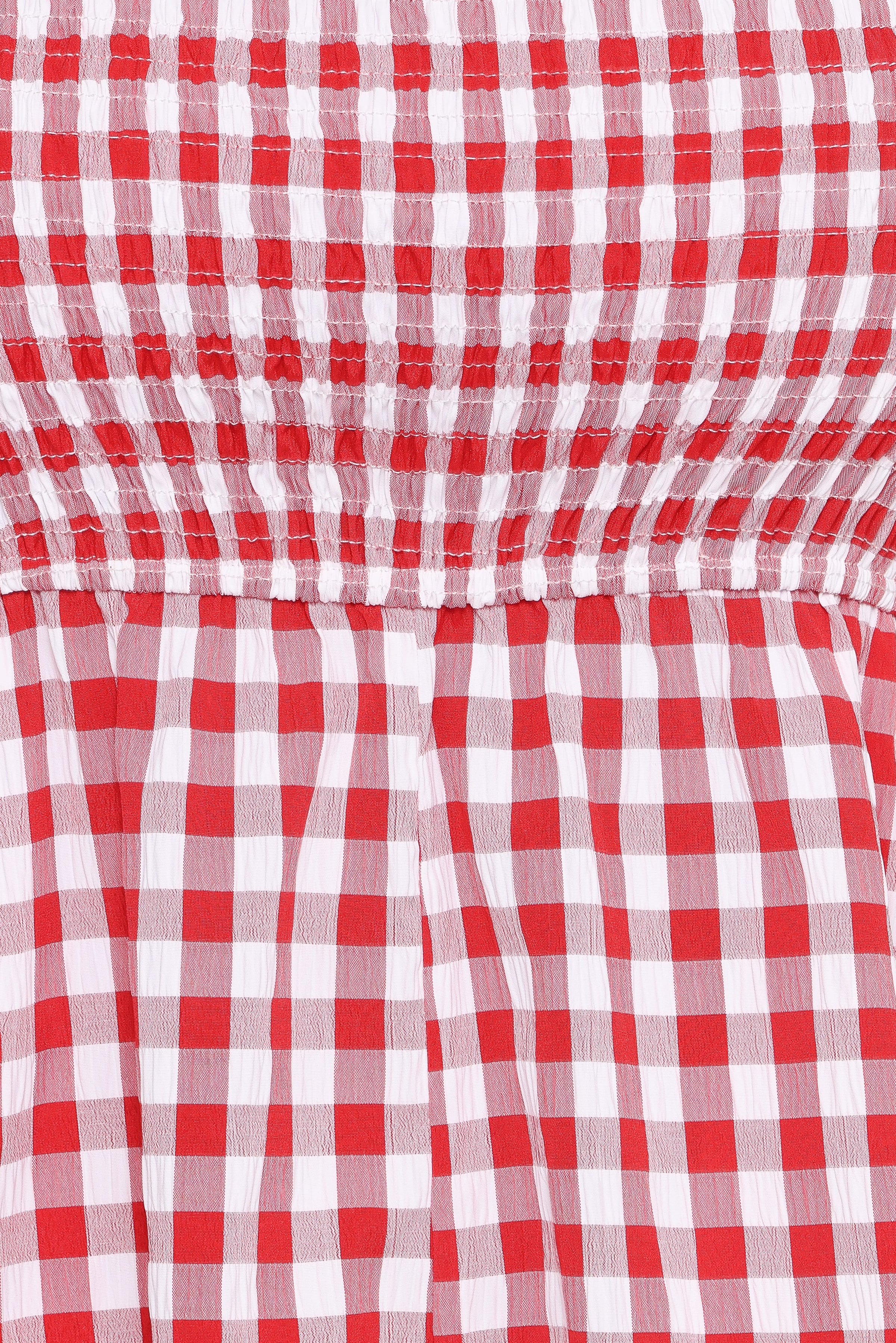 PLAYSUITS Simo Playsuit - Red Gingham