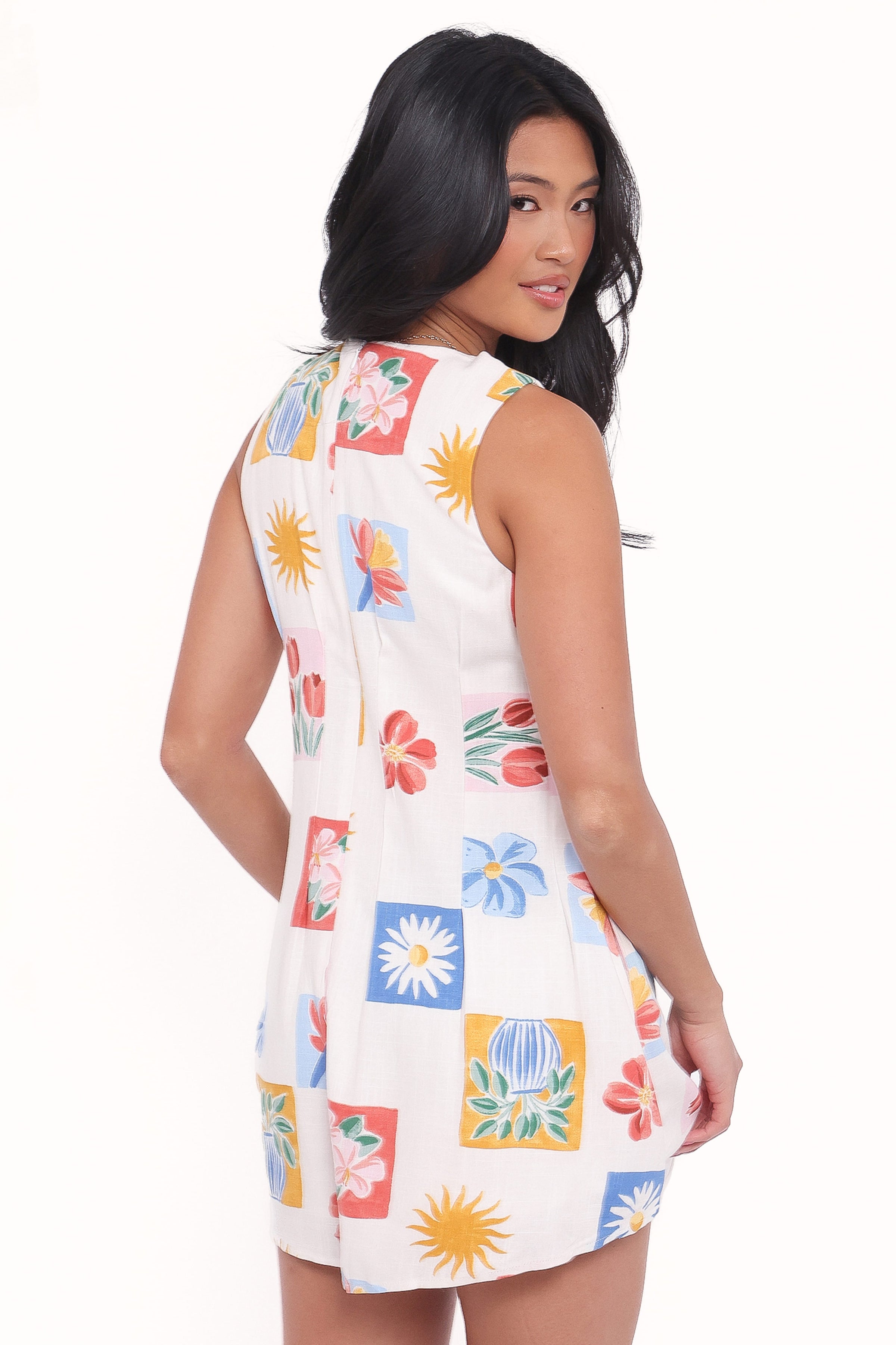 PLAYSUITS Steph Playsuit - Tulip Stamp