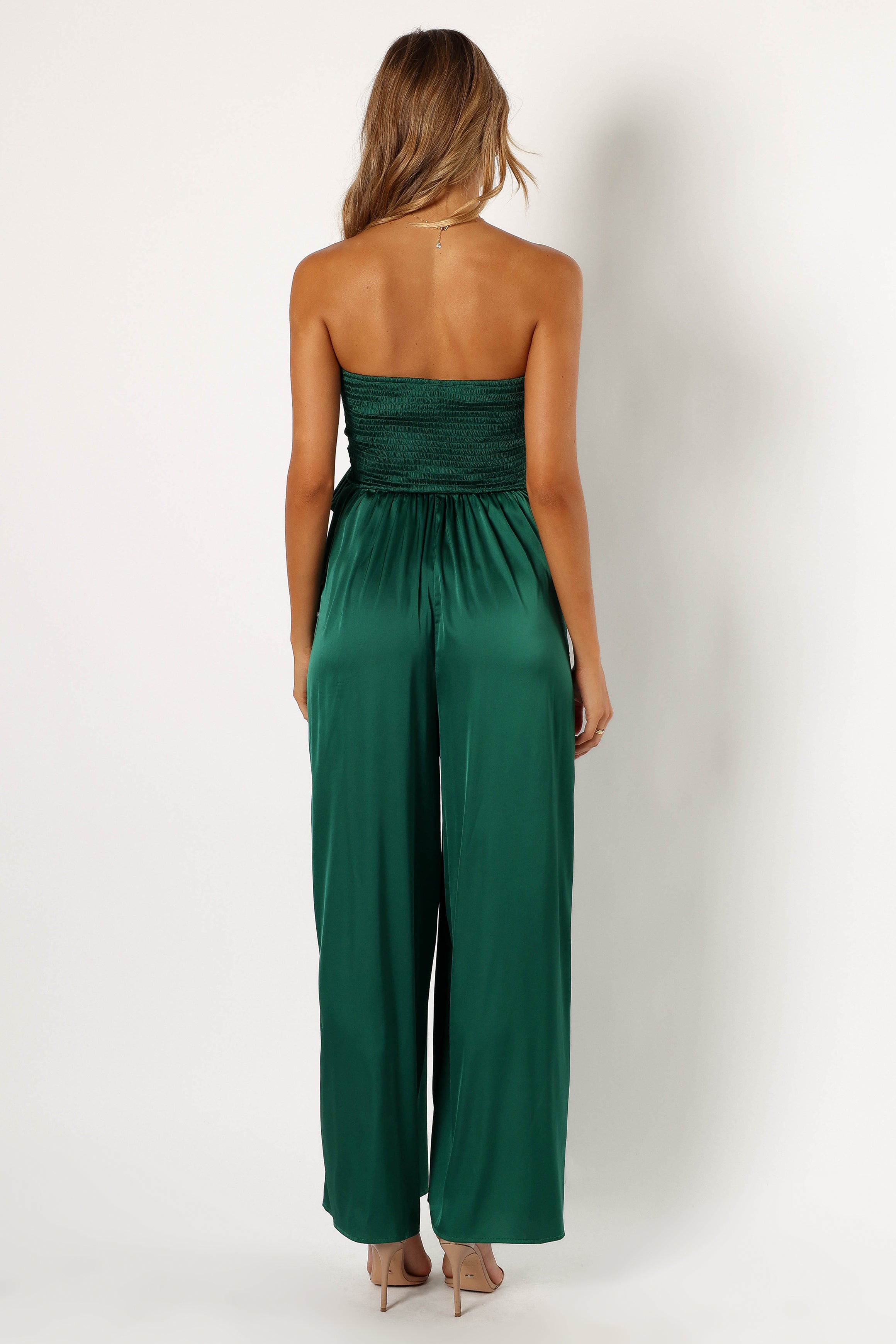 PLAYSUITS @Tanya Strapless Jumpsuit - Emerald
