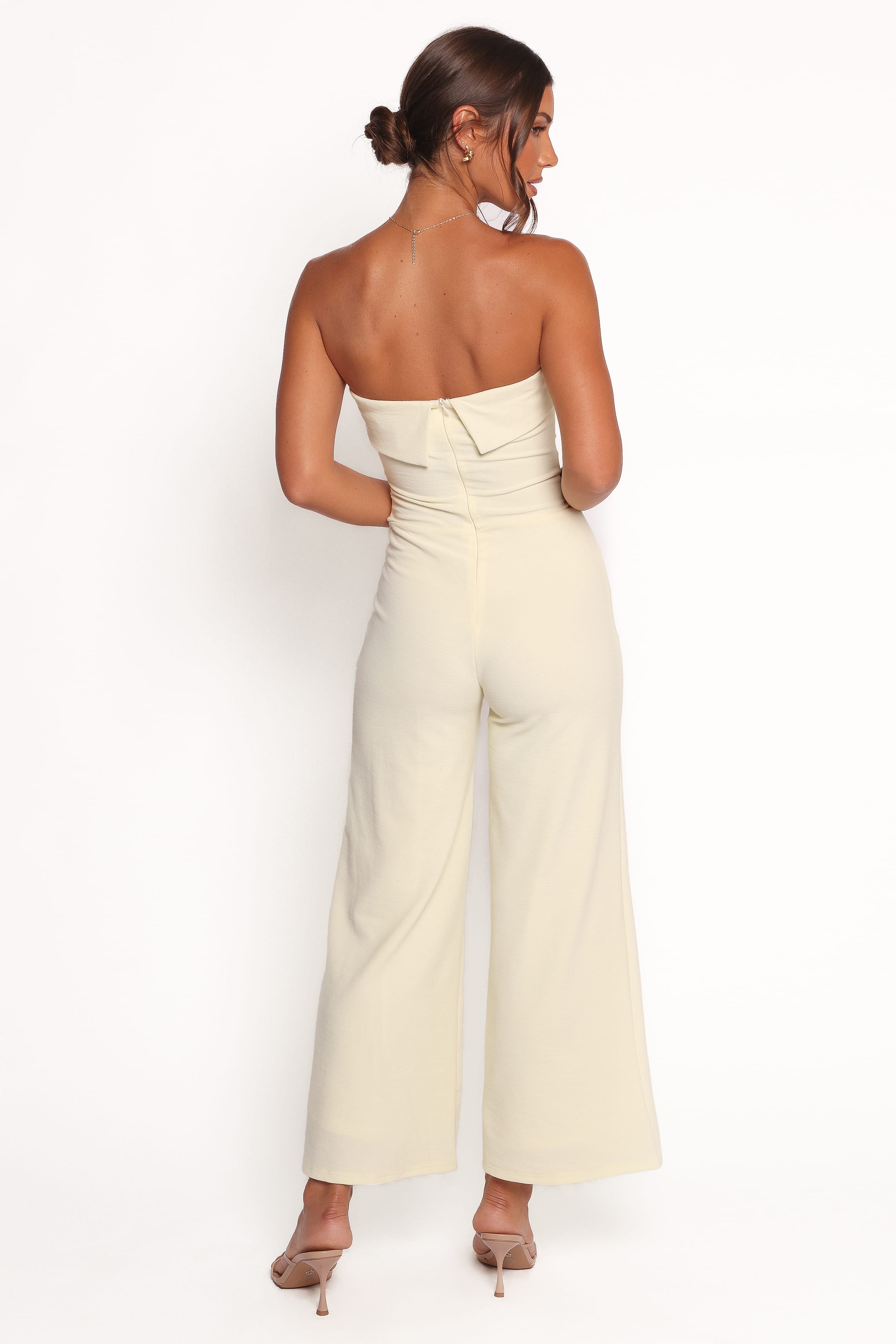PLAYSUITS Trixette Strapless Jumpsuit - Butter