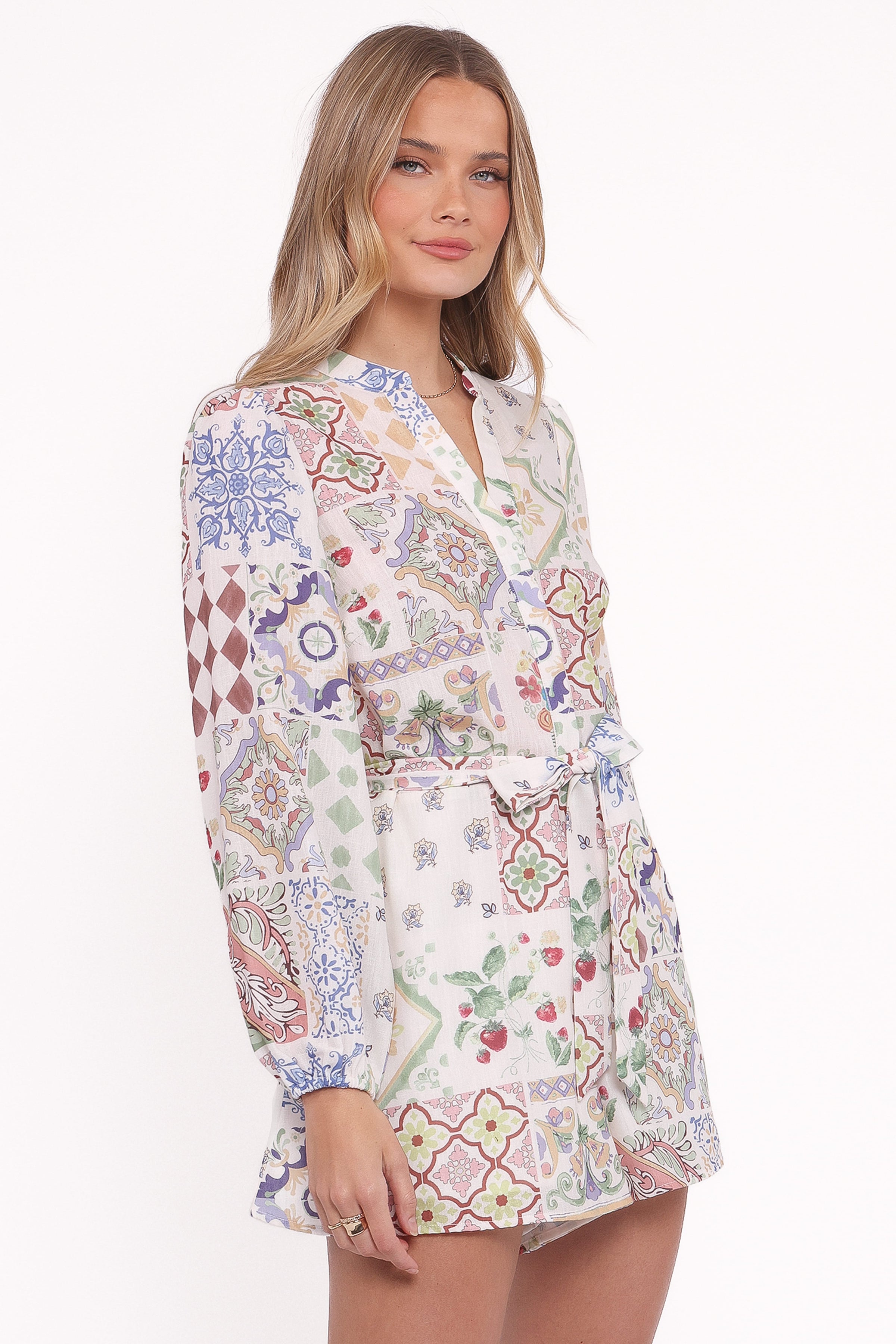 PLAYSUITS Venice Long Sleeve Playsuit - Multi