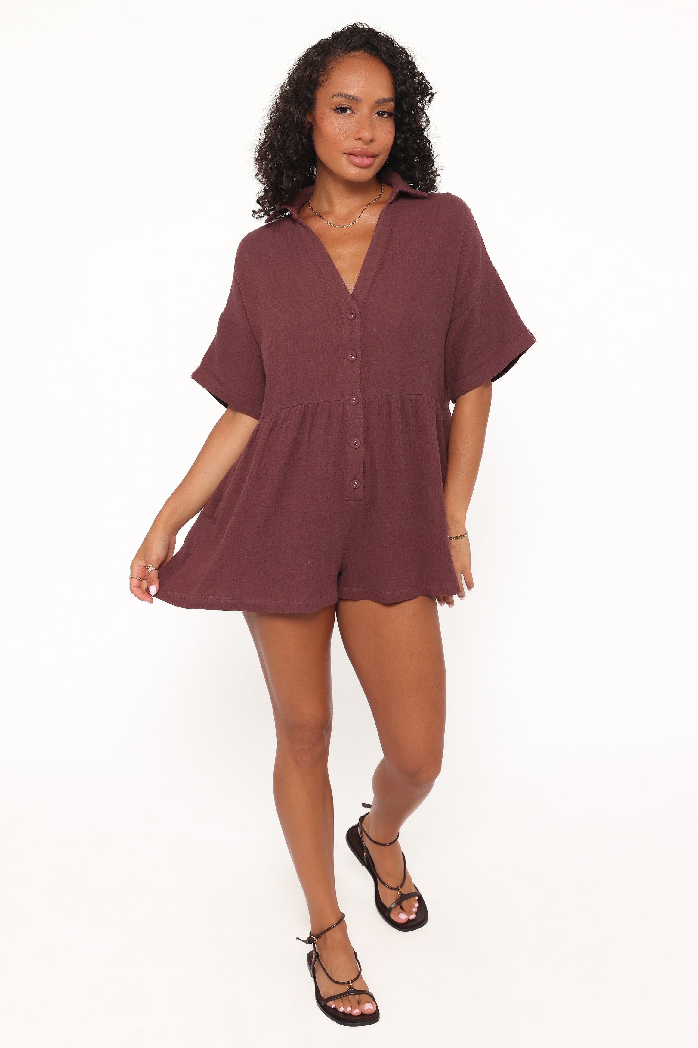PLAYSUITS Winny Playsuit - Chocolate