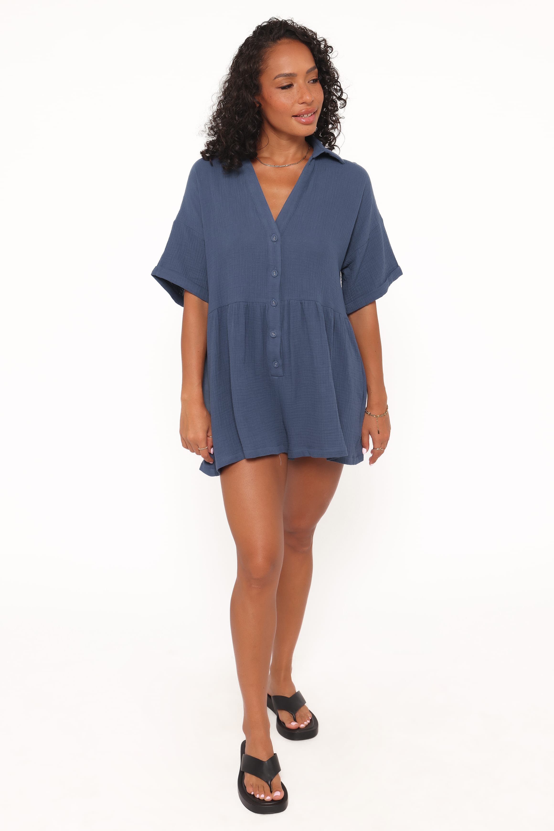 PLAYSUITS Winny Playsuit - Denim Blue