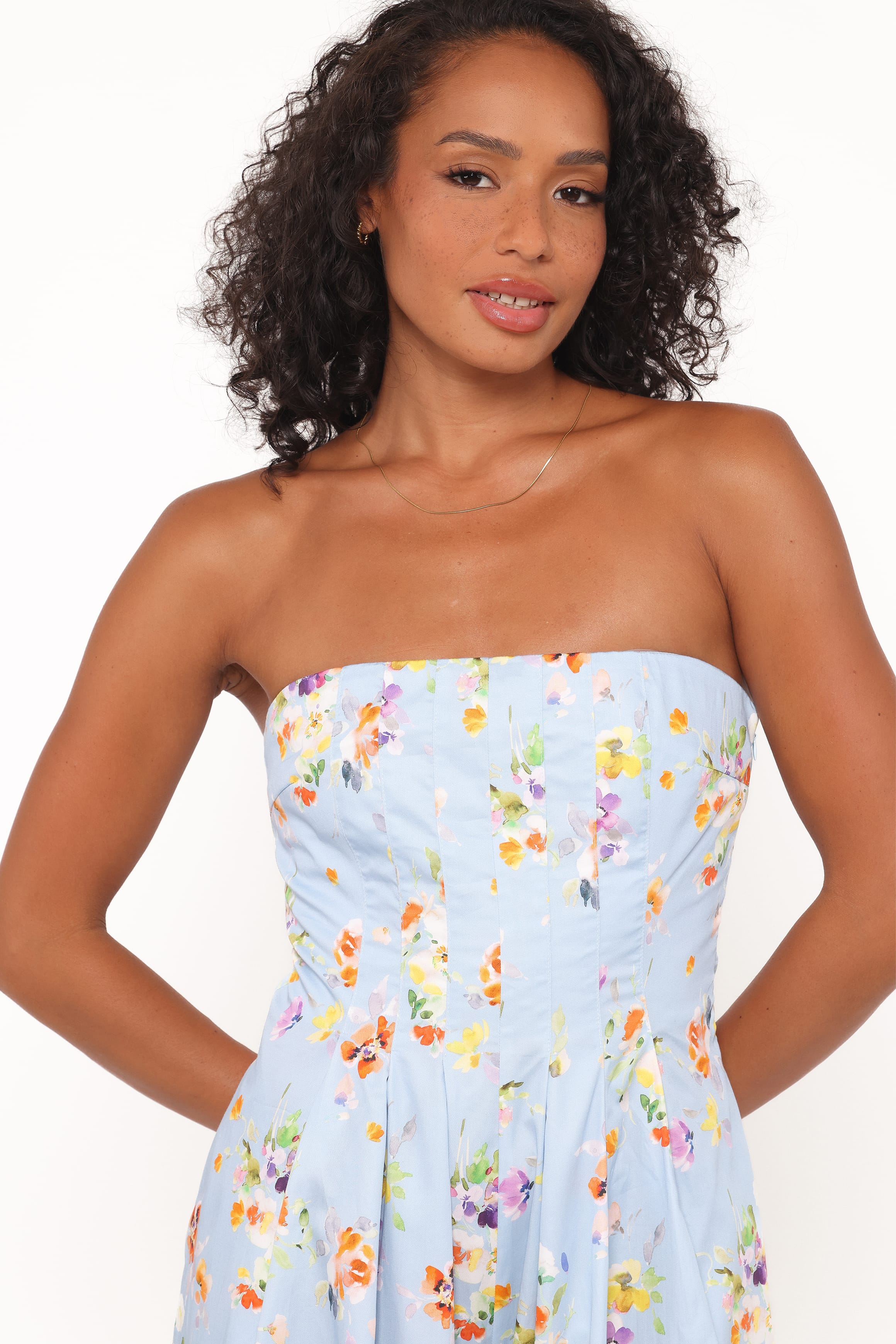 PLAYSUITS Wren Jumpsuit - Cornflower Blue Floral