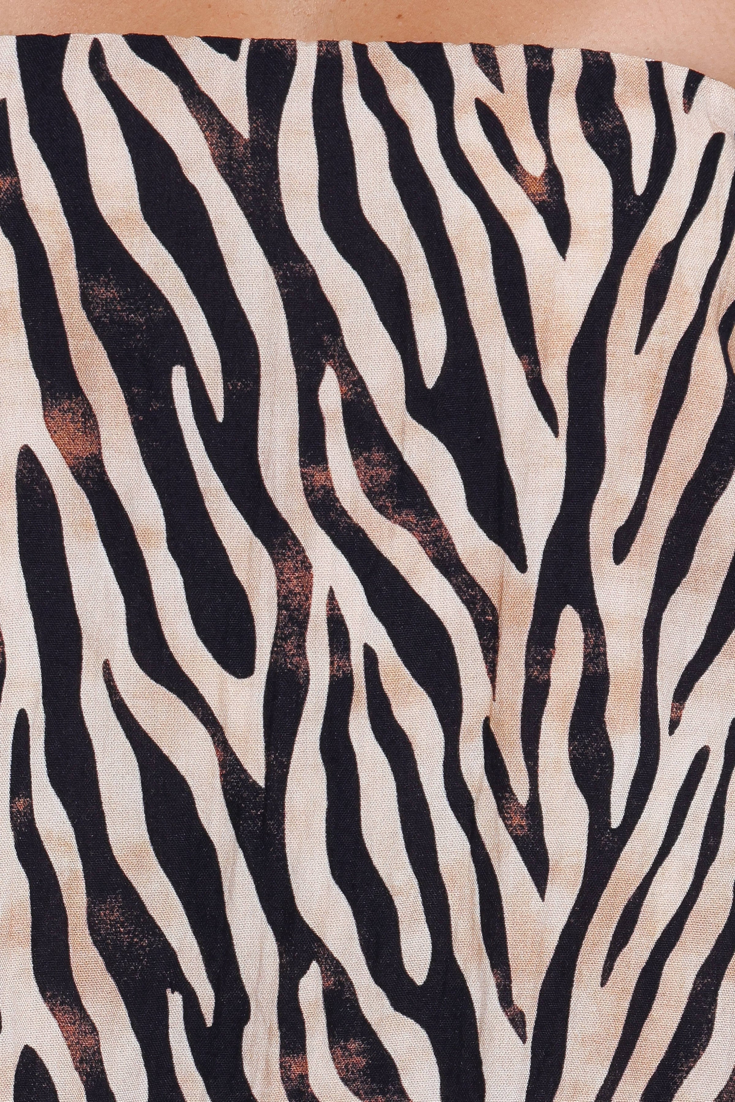 SETS Agnes Skirt Set - Brown Zebra