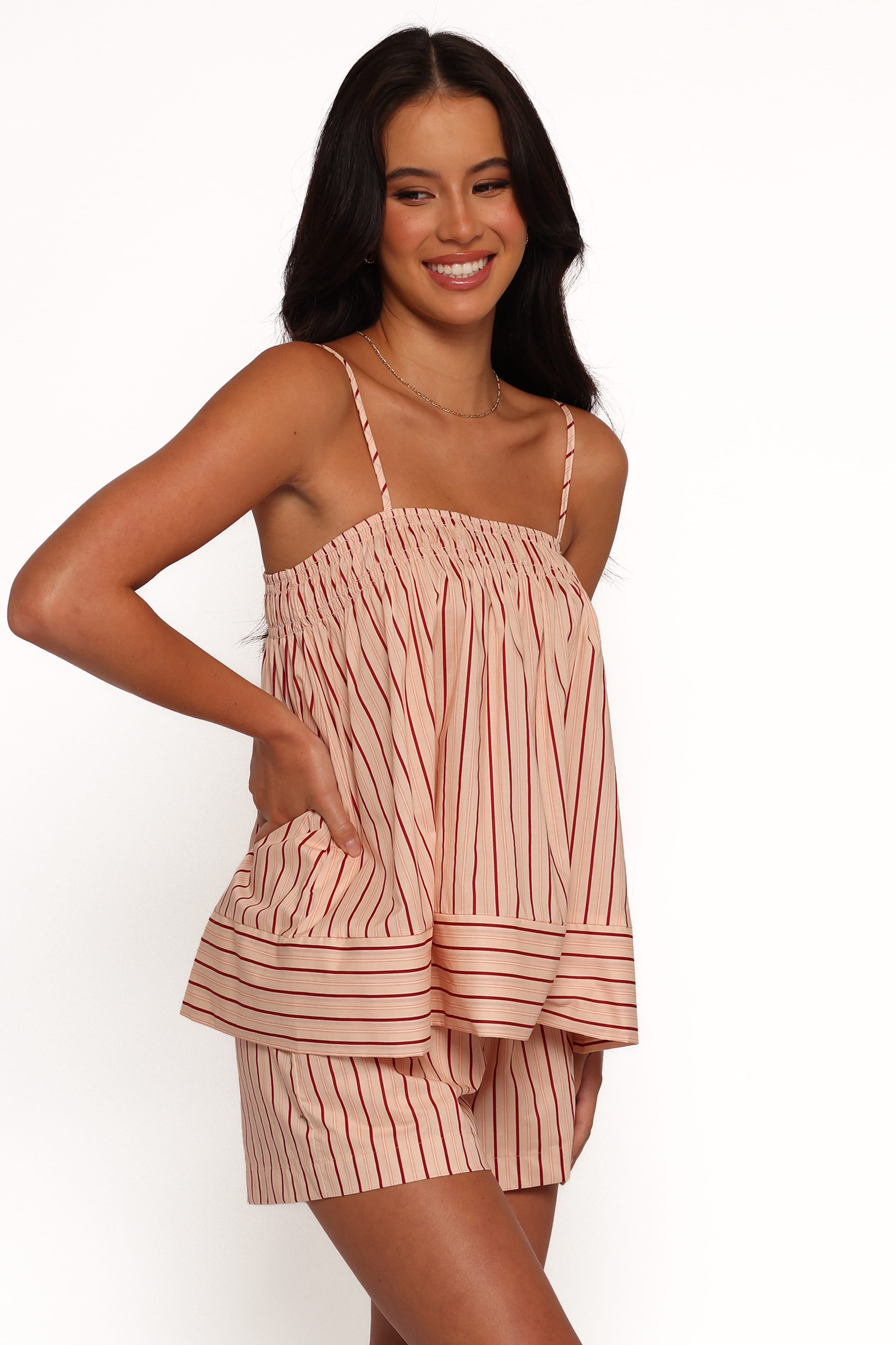 SETS Aiesha Short Set - Pink Stripe