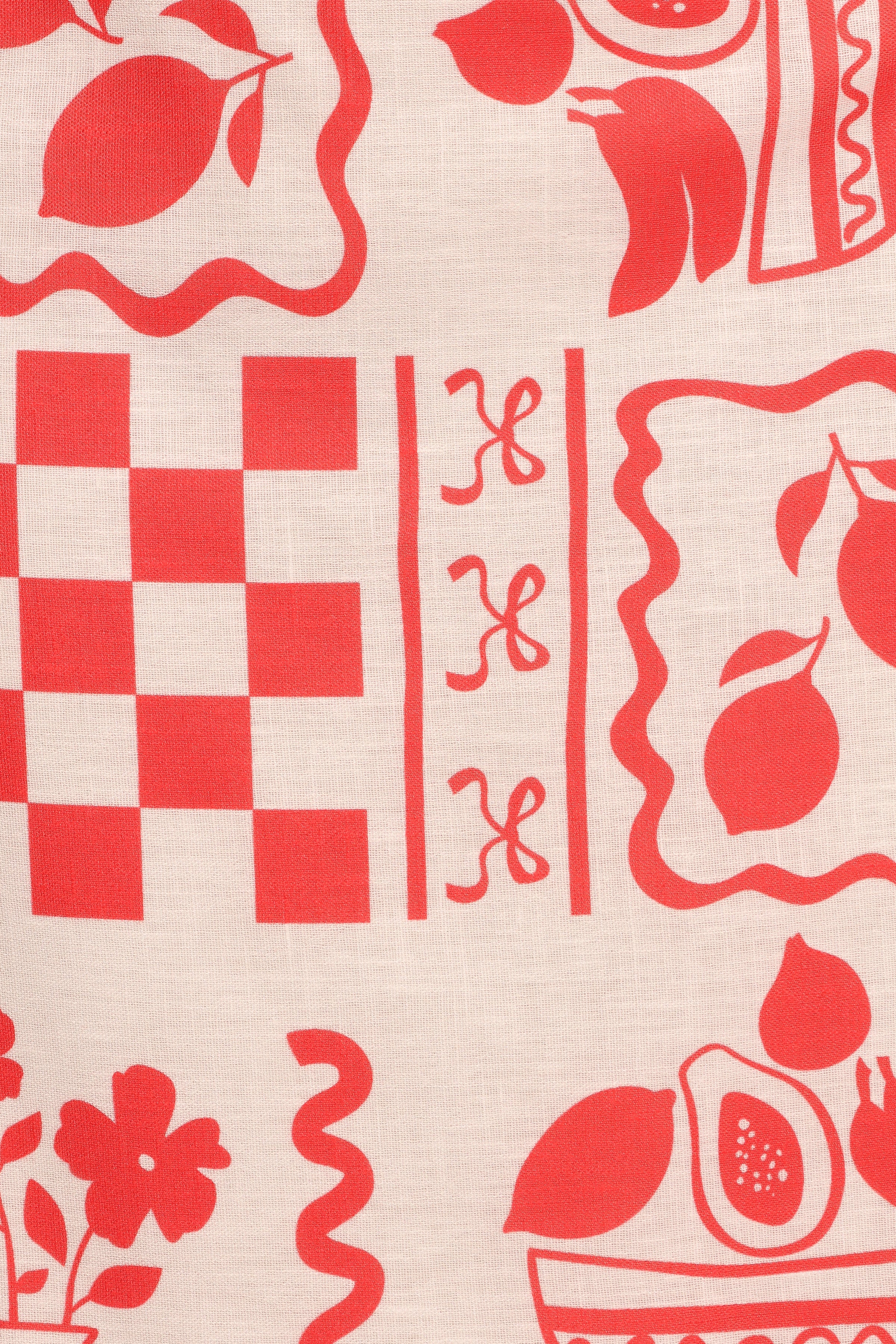 SETS Albanie Skirt Set - Red Print