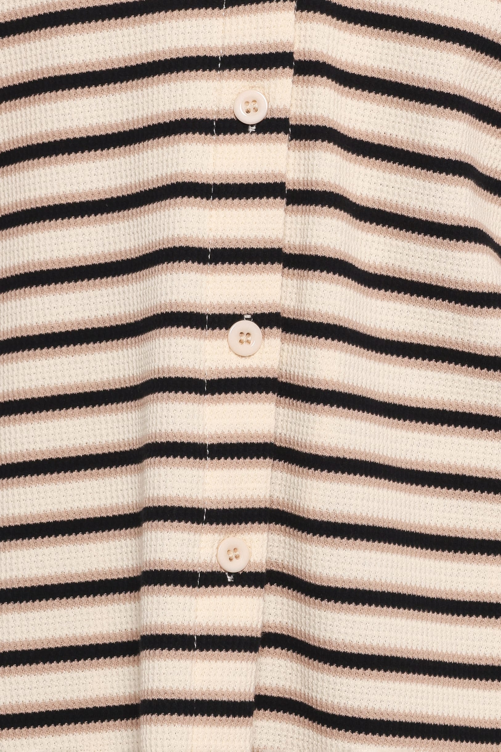 SETS Alden Cotton Knit Set - Beige Black Stripe
