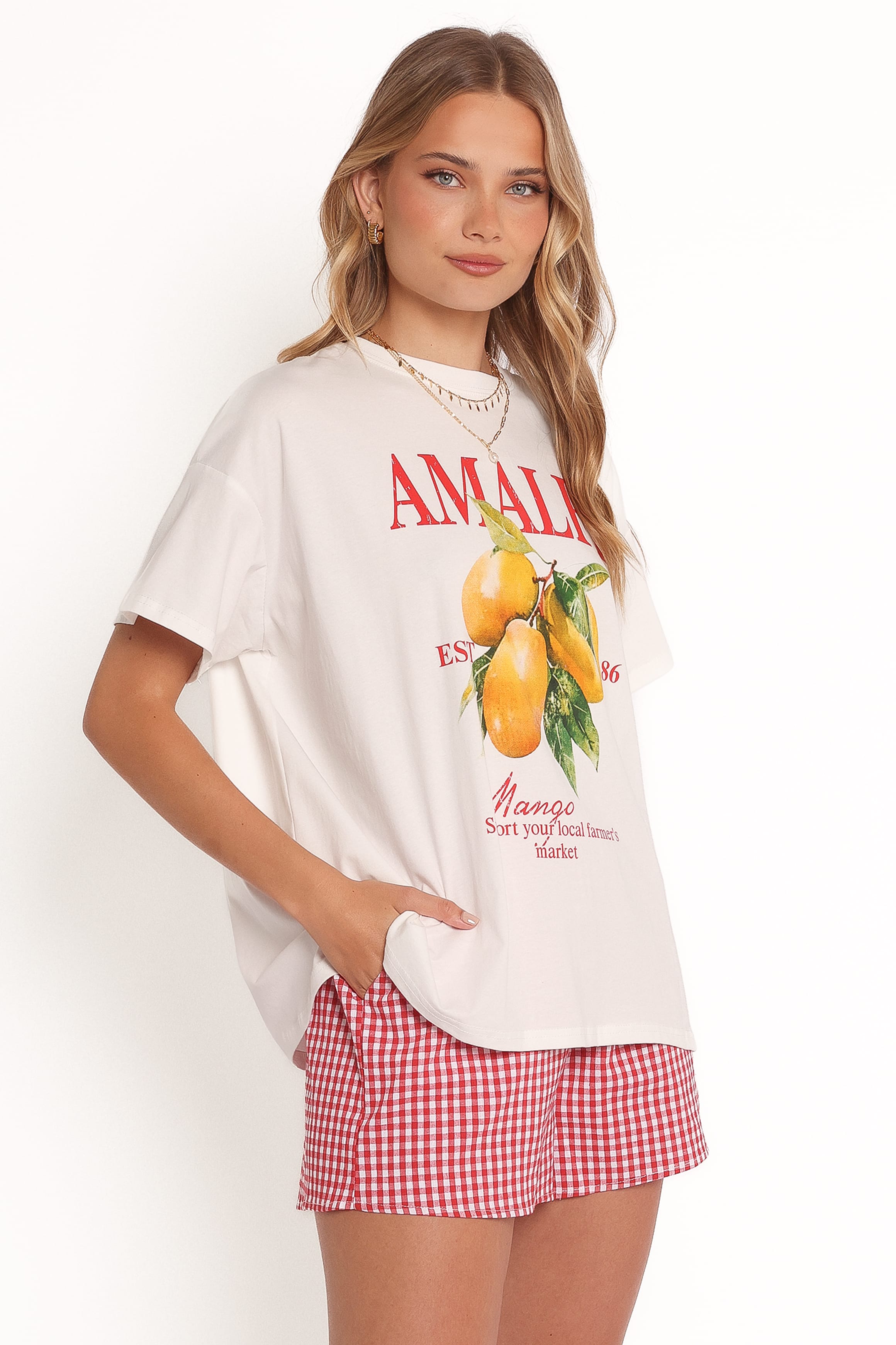 SETS Amalfi Tee Set - Gingham Mango