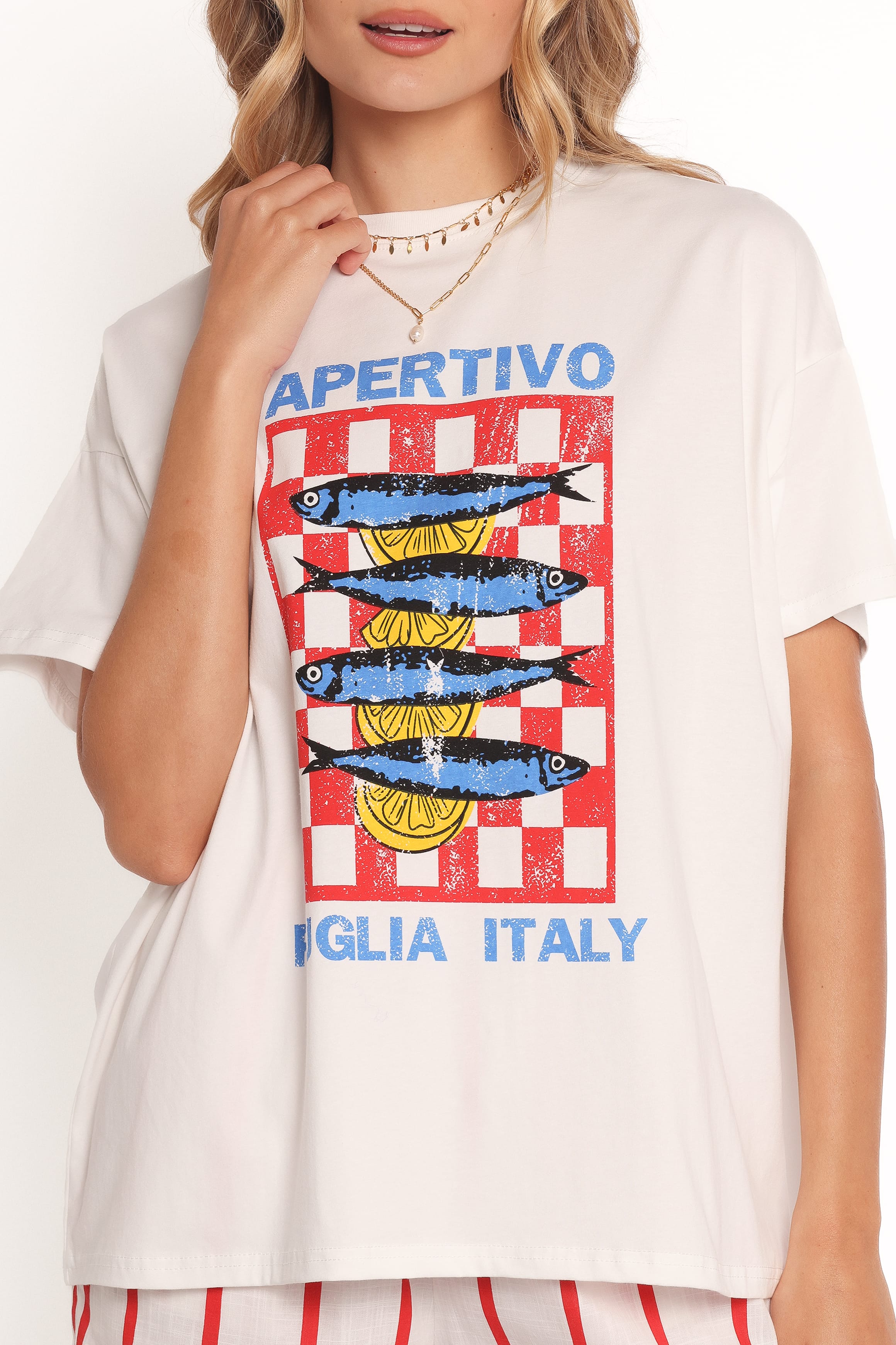 SETS Apertivo Tee Set - White Red Apertivo
