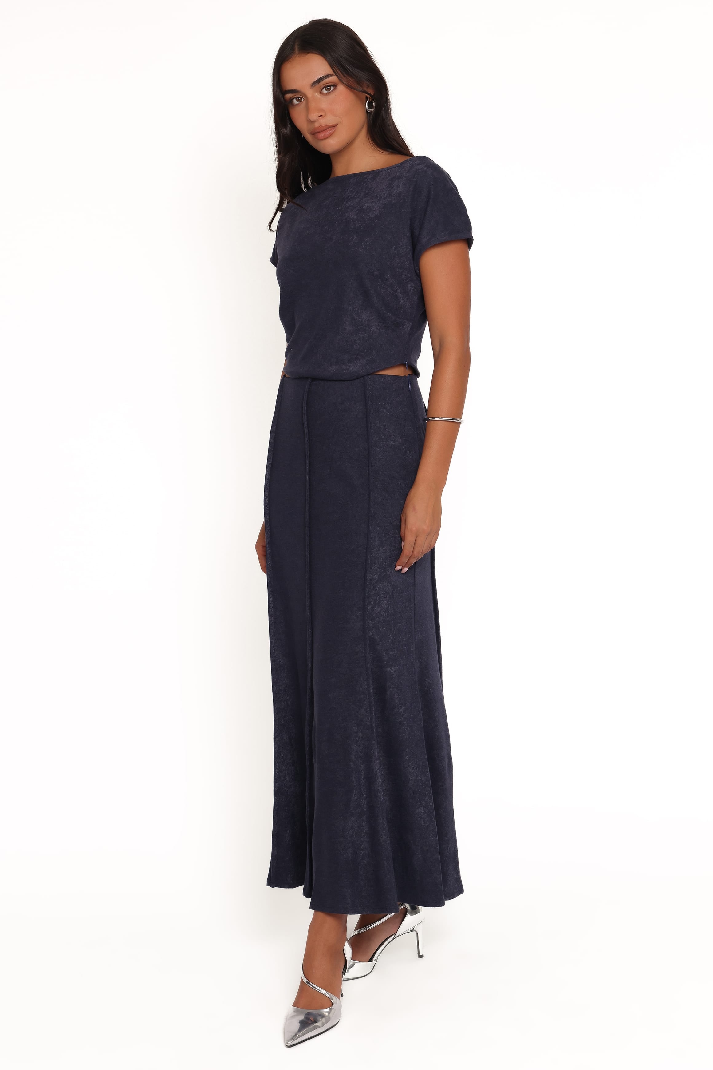 SETS Aria Maxi Skirt Set - Denim Blue