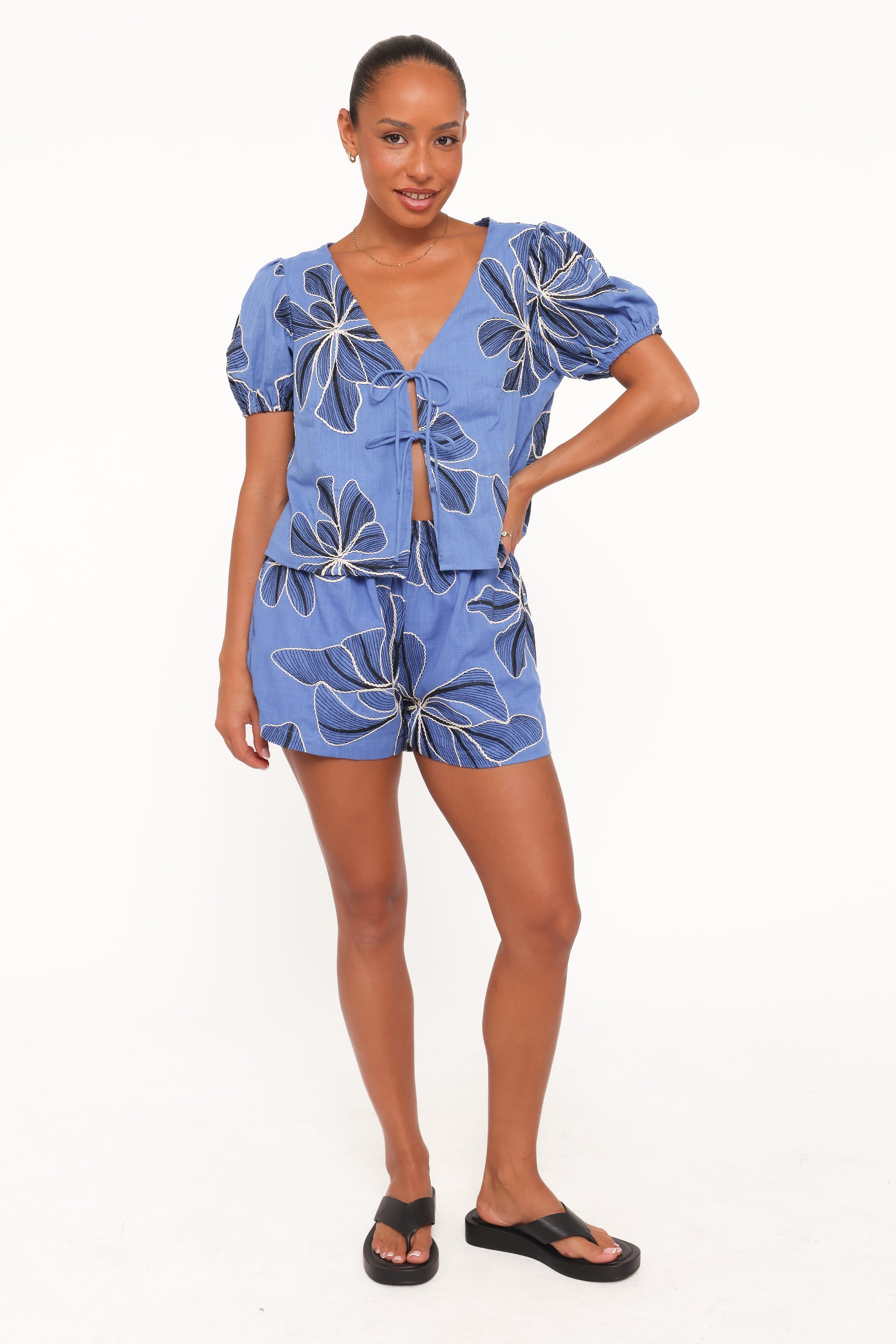 SETS Asta Short Set - Blue Floral