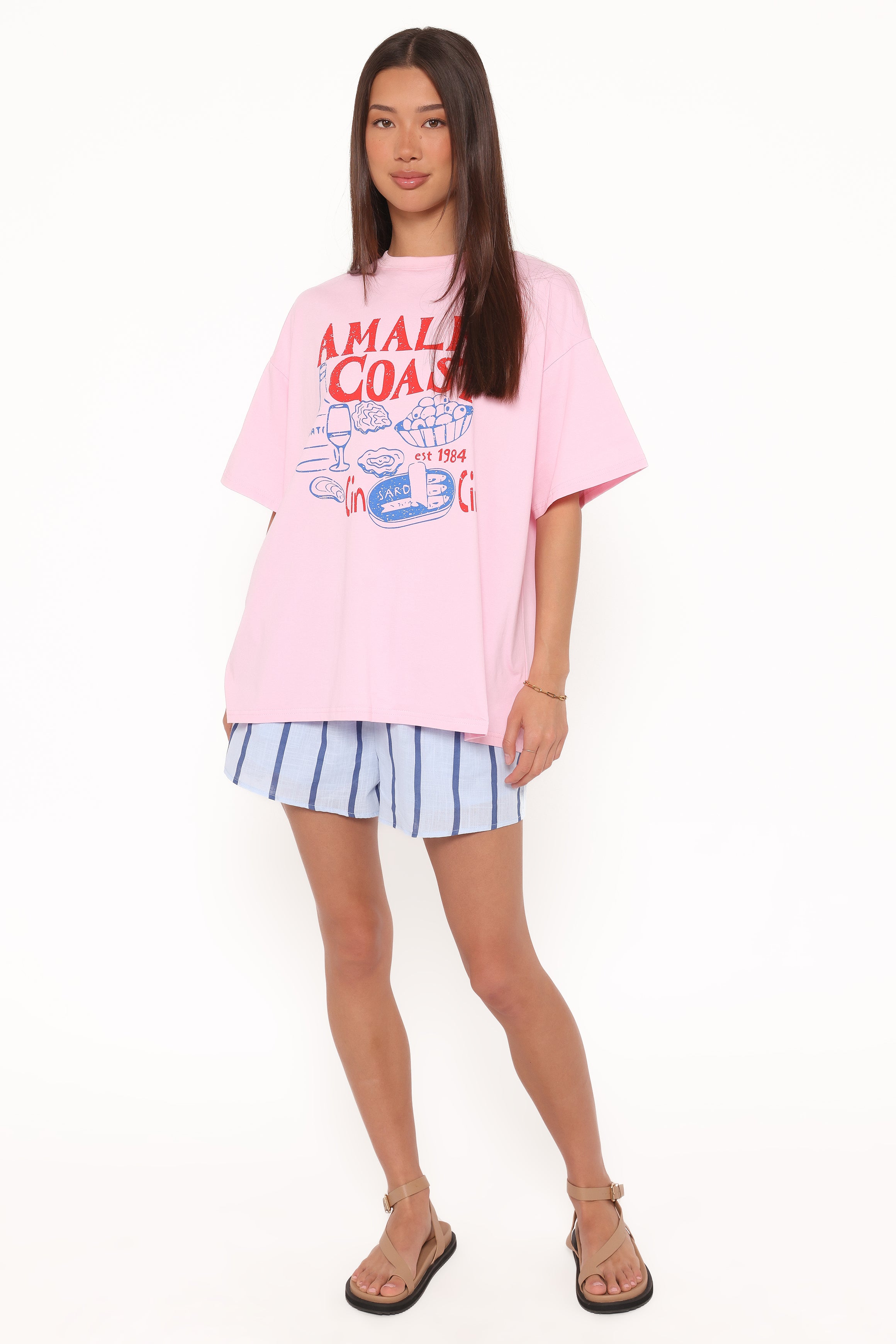 SETS Bridget Short Set - Pink Amalfi Coast