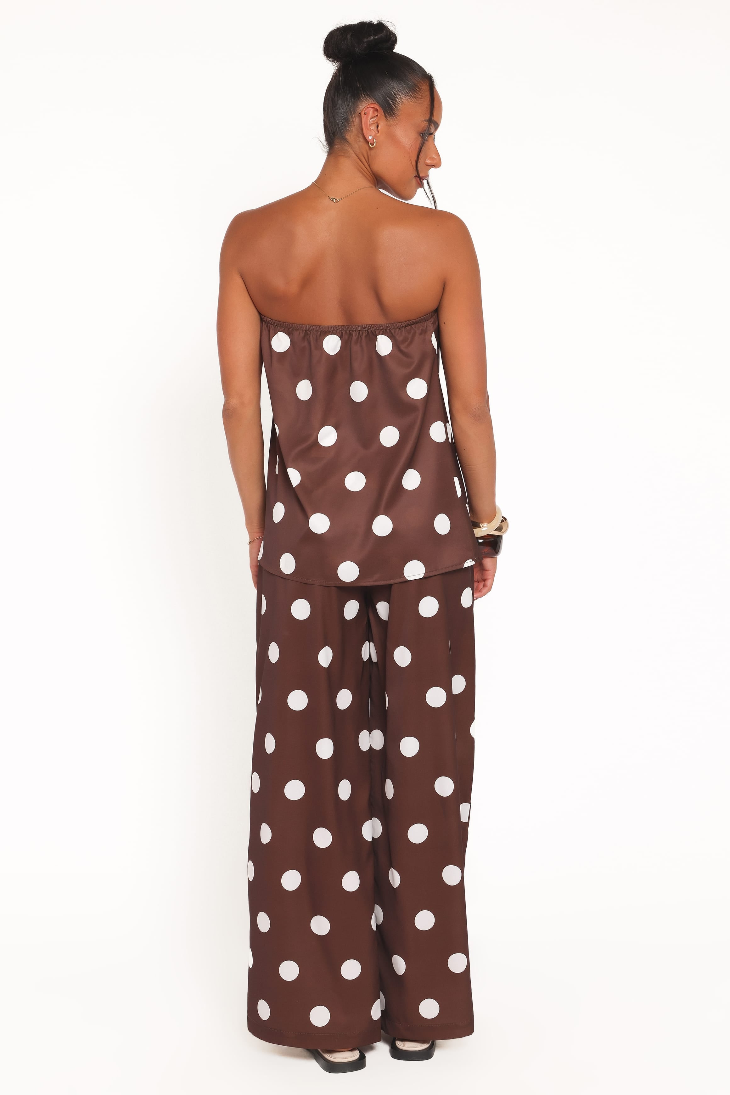SETS Brielle Polka Dot Set - Brown Polka Dot