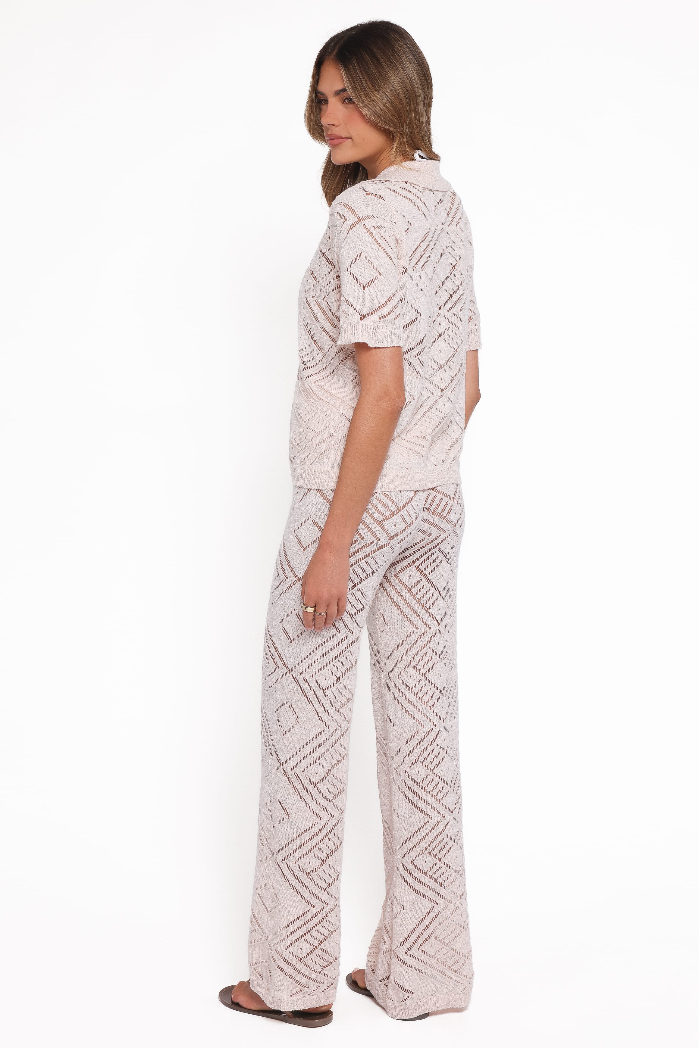 SETS Briony Knit Pant Set - Cream