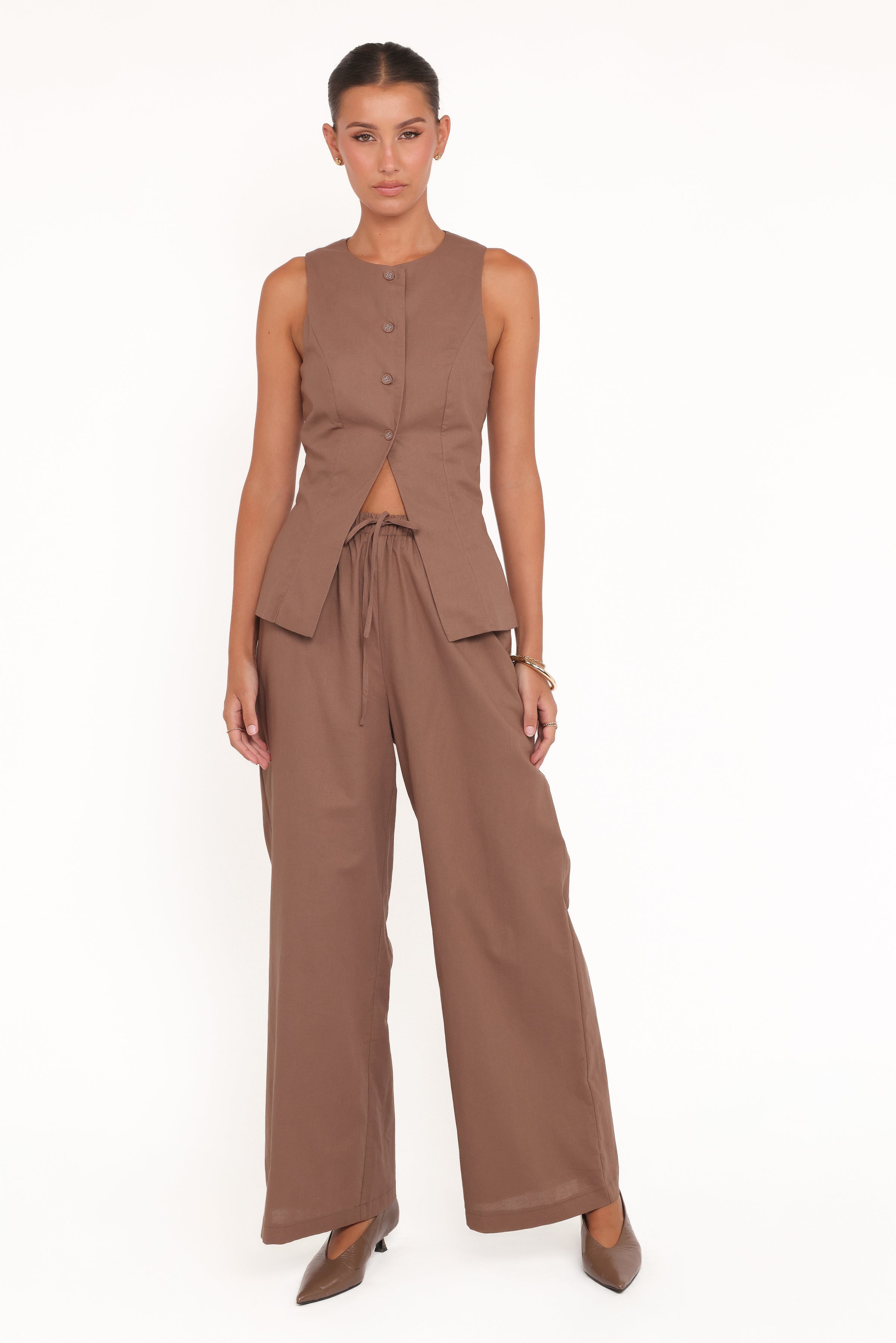 SETS Caitlin Pant Set - Brown